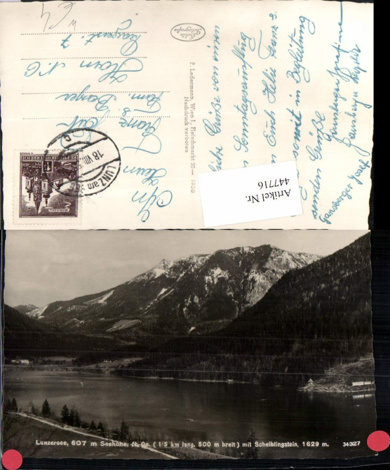 447716,Lunzersee See b. Lunz m. Scheiblingstein Bergkulisse