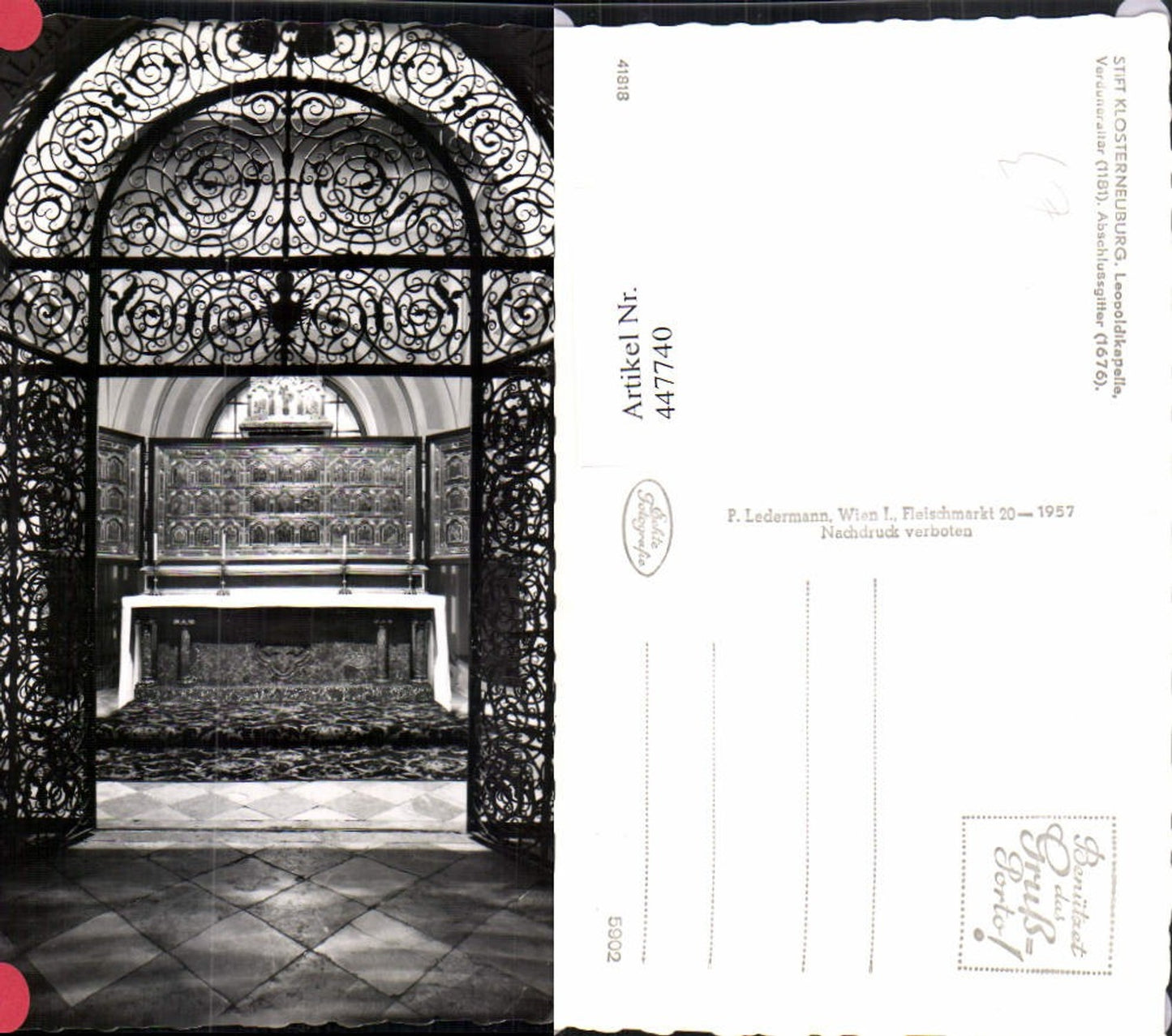 447740,Klosterneuburg Stift Leopoldikapelle Innenansicht