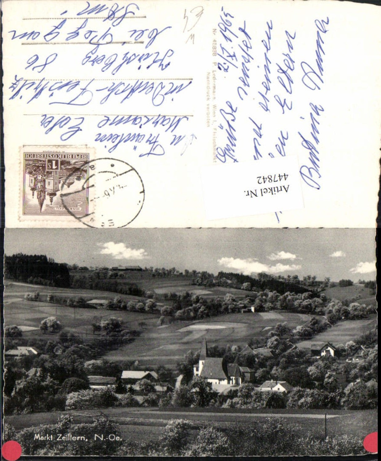 447842,Markt Zeillern b. Amstetten Teilansicht Kirche