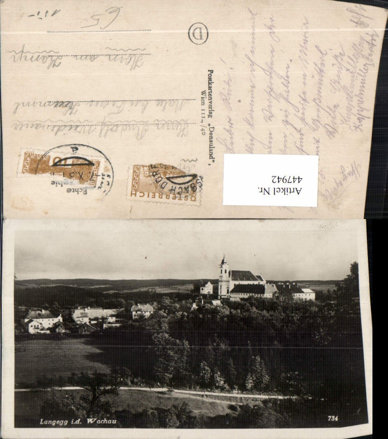 447942,Langegg in d. Wachau Totale Kirche