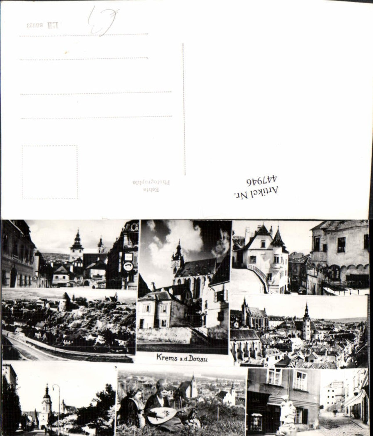 447946,Krems an d. Donau Totale Kirche Trachten Tracht Mehrbildkarte