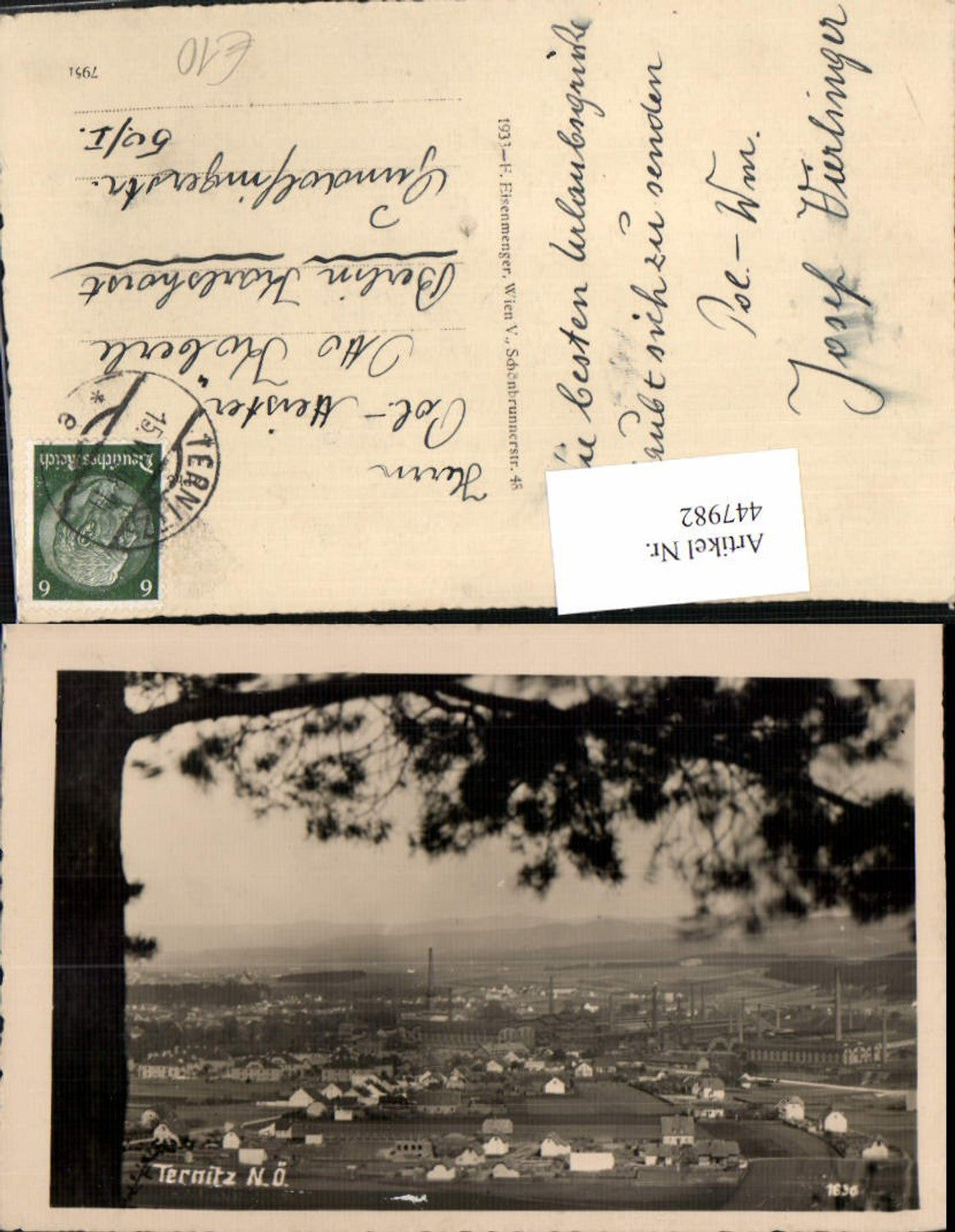 447982,Ternitz Teilansicht Fabrik