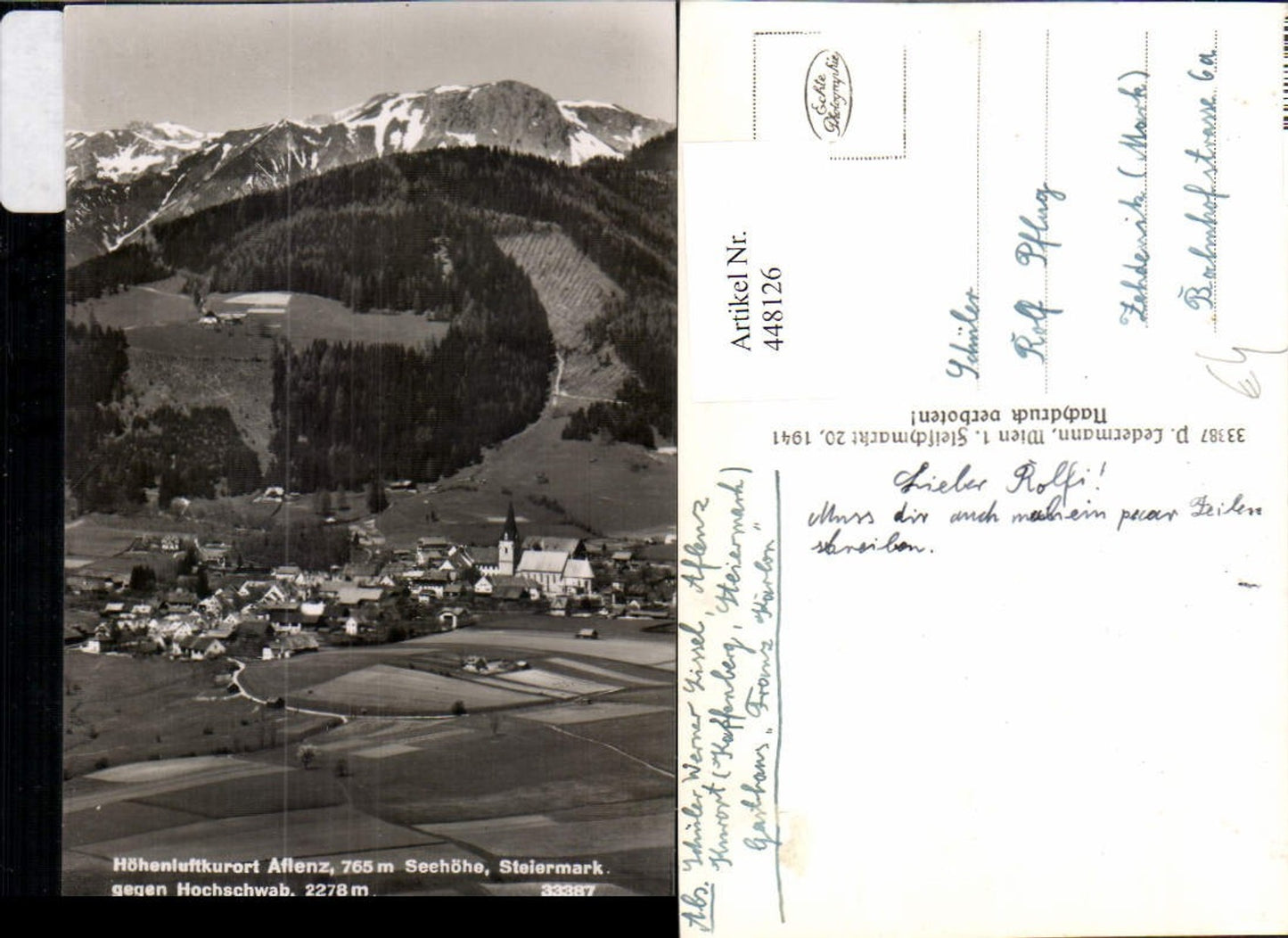 Alte Ansichtskarte – Old Postcard