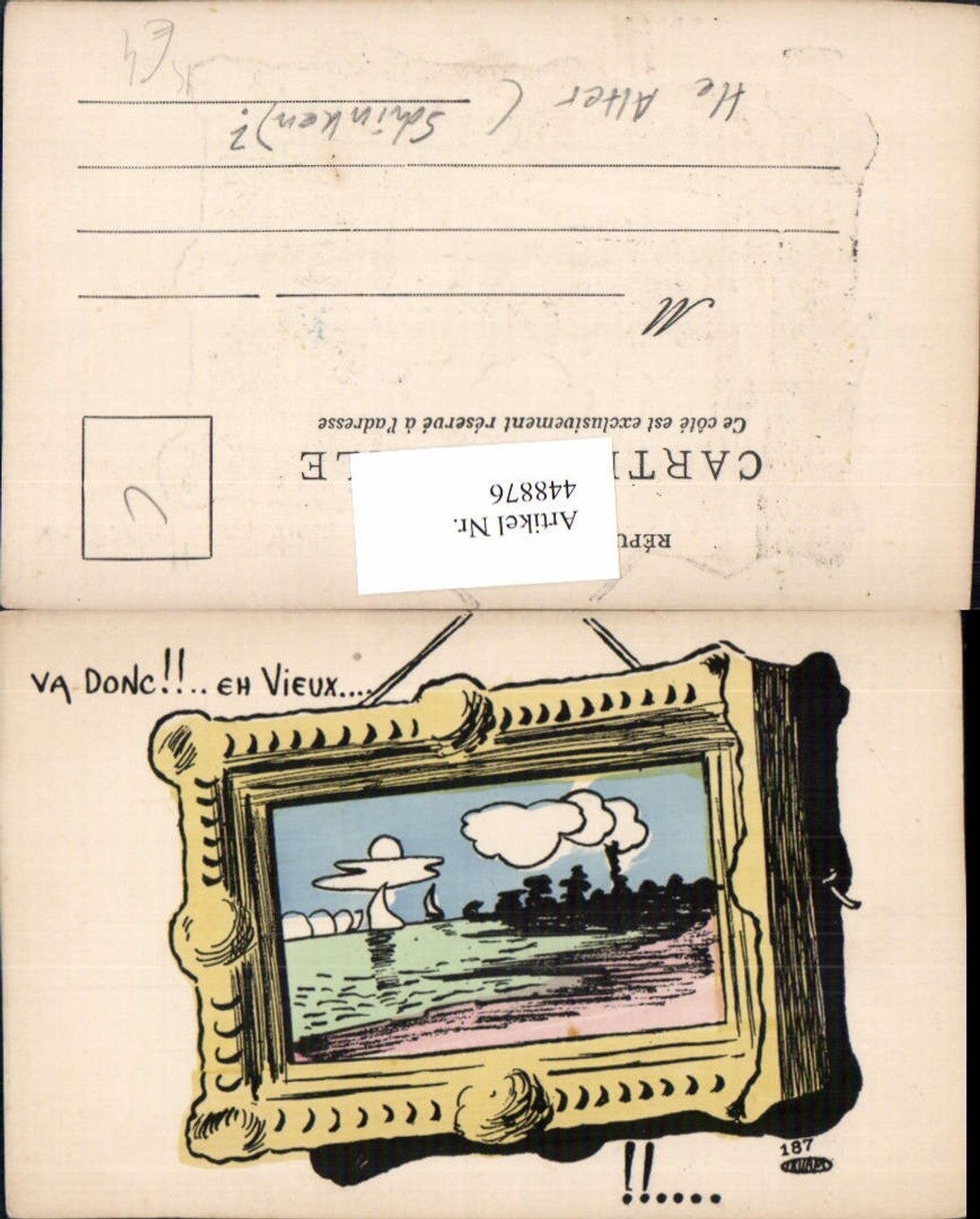 448876,Künstler AK Landschaft Strand Passepartout Bilderrahmen