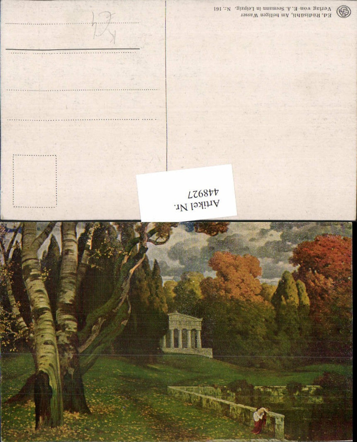 448927,Künstler AK Ed. Rüdisühli Am heiligen Wasser Landschaft Tempel