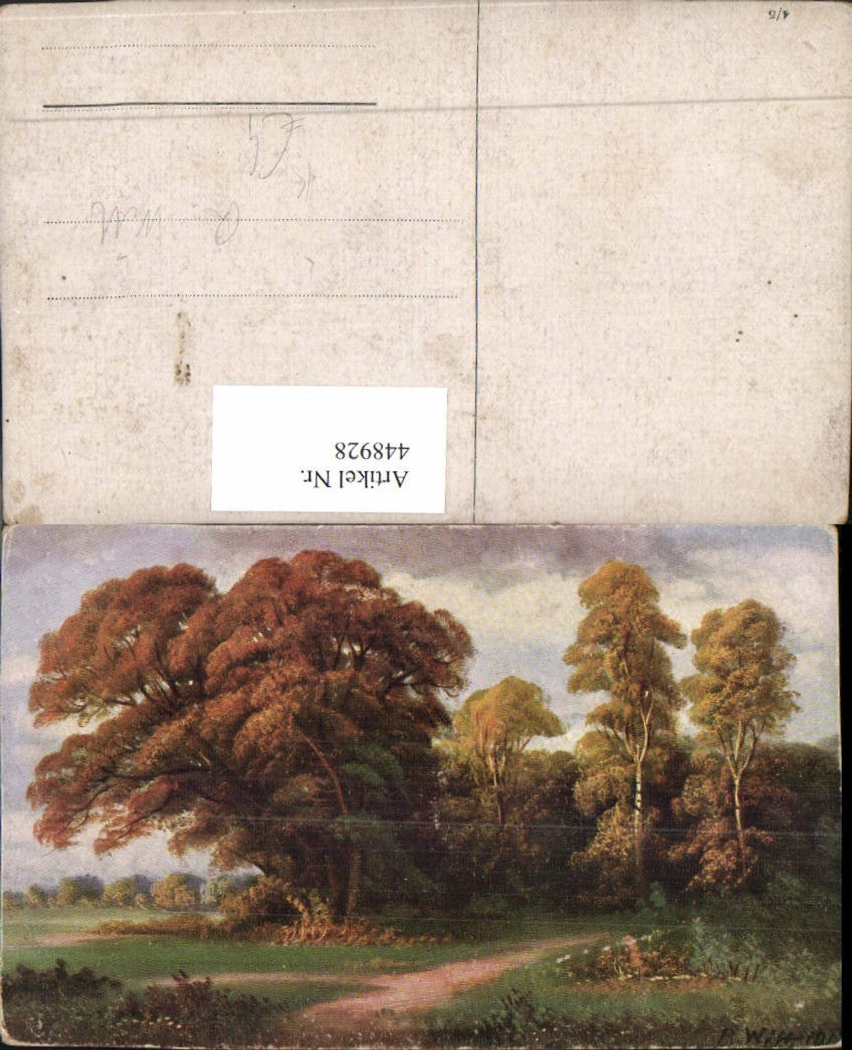 448928, Artist AK R. Witt Landscape Forest