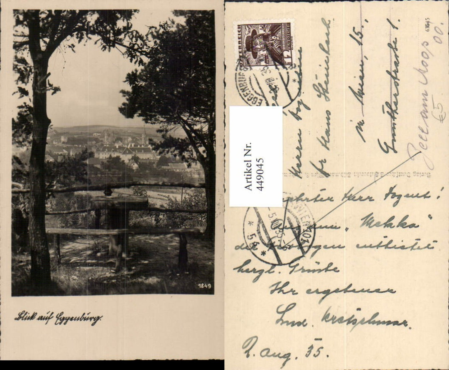 449045,Blick auf Eggenburg Teilansicht