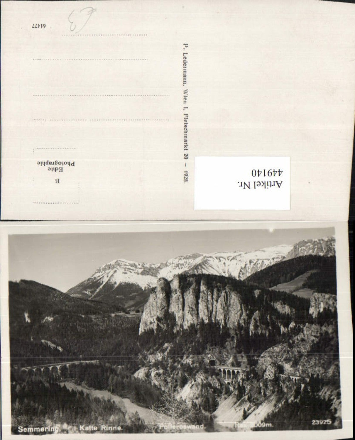449140,Semmering Kalte Rinne Polleroswand m. Rax Bergkulisse