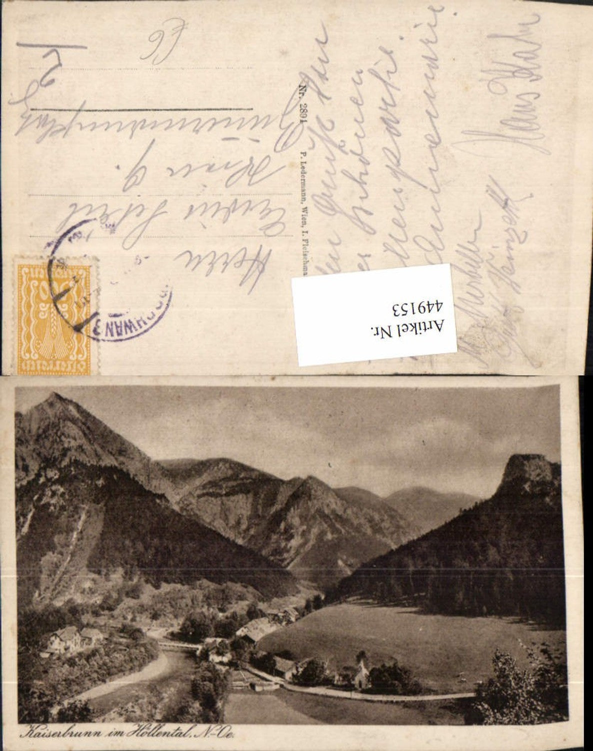 449153,Kaiserbrunn im Höllental b. Reichenau Bergkulisse