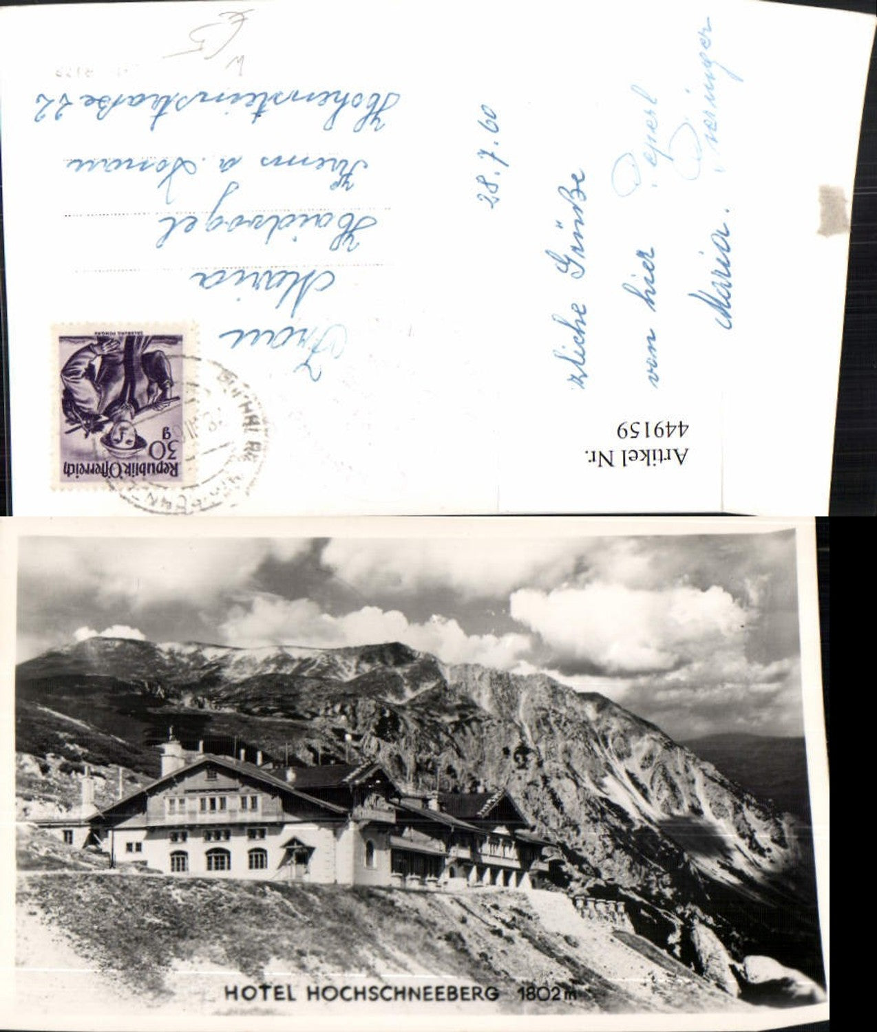 449159,Hotel Hochschneeberg b. Puchberg Bergkulisse