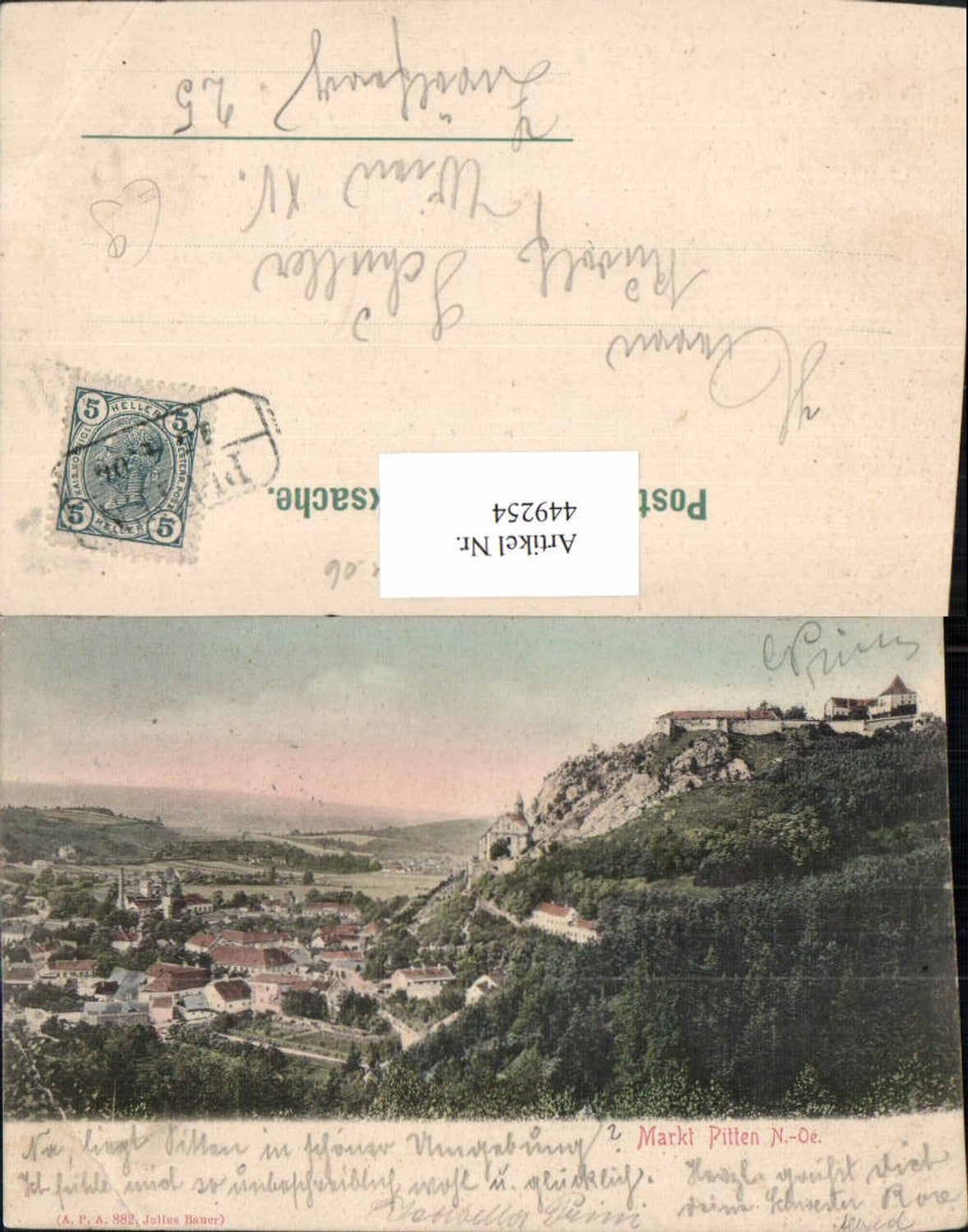 449254,Markt Pitten Totale m. Schloss