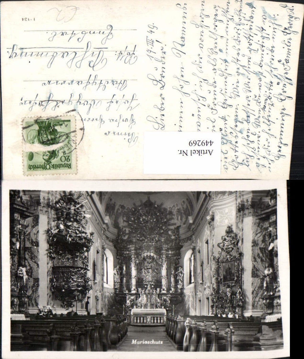449269,Maria Schutz am Semmering Kirche Innenansicht