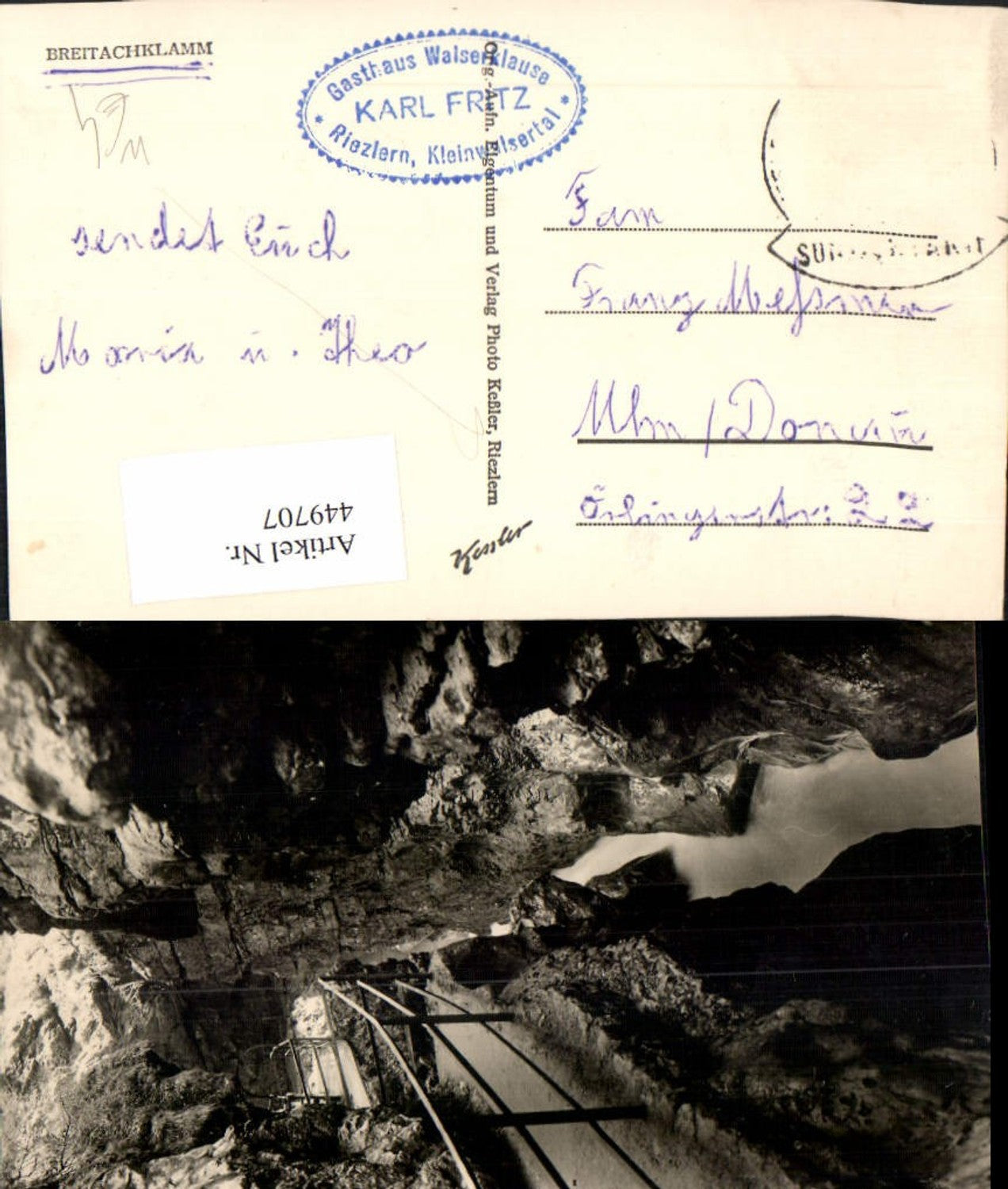 449707, Breitachklamm near Oberstdorf in the Allgäu region, gorge