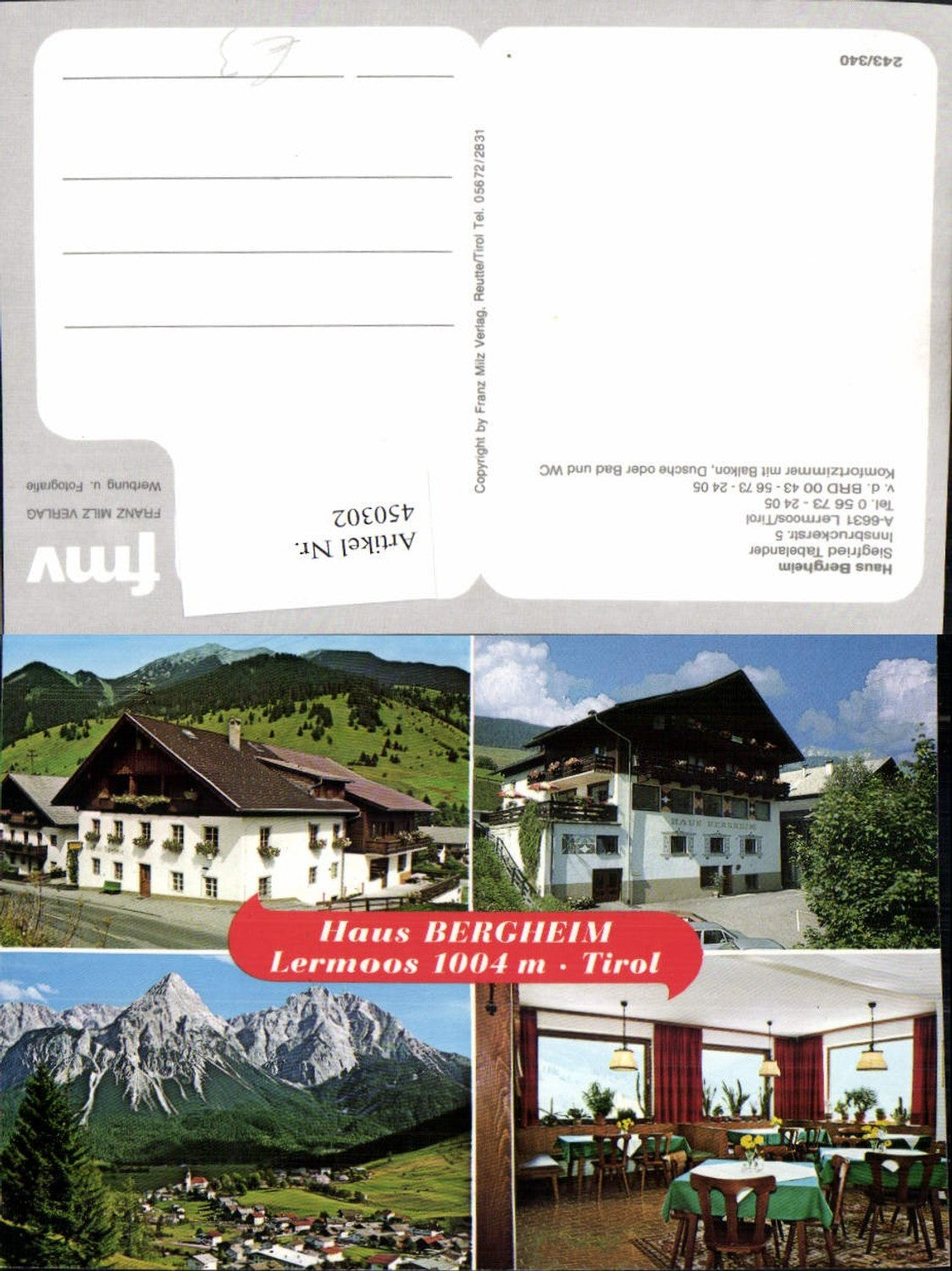Alte Ansichtskarte – Old Postcard