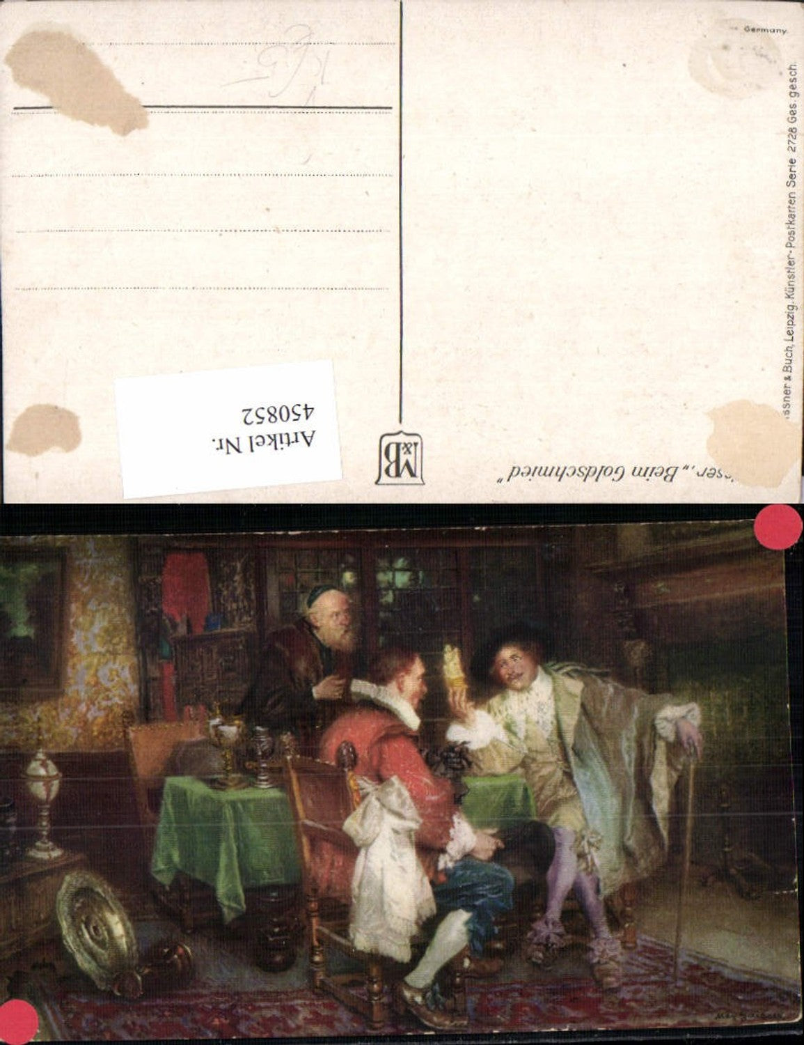450852,Meissner & Buch 2728 Künstler Max Gaisser Goldschmied Männer