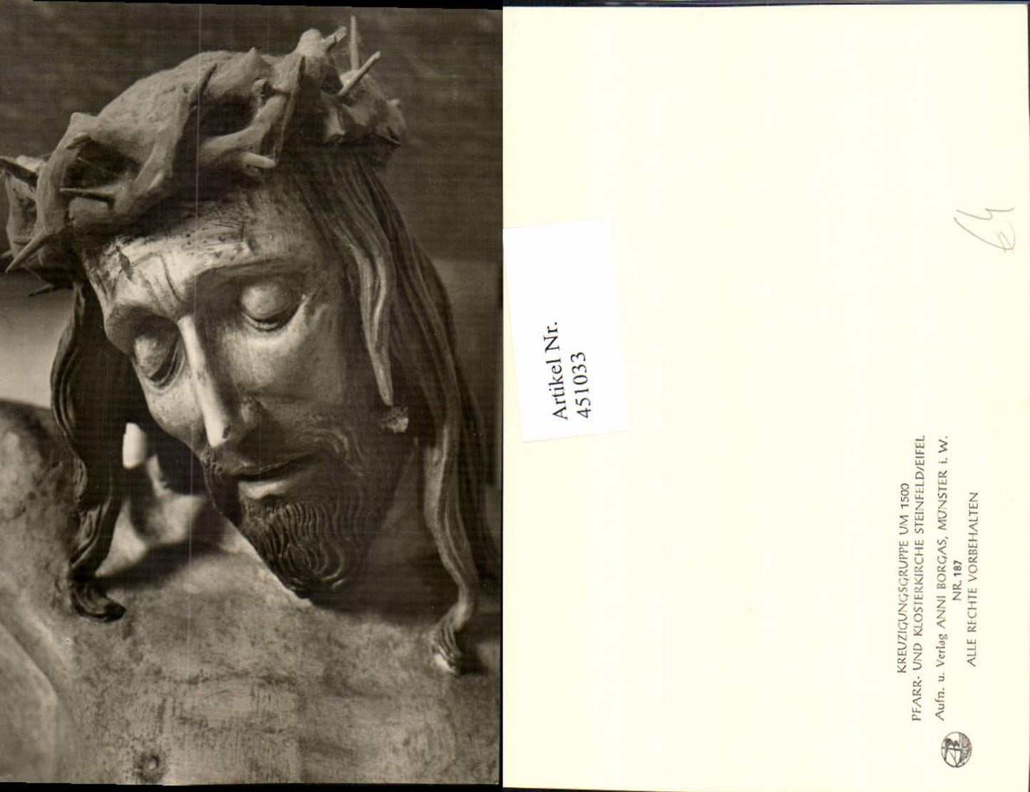 451033,Fotokunst Anni Borgas Münster 187 Steinfeld Eifel Kirche Kreuzigungsgruppe