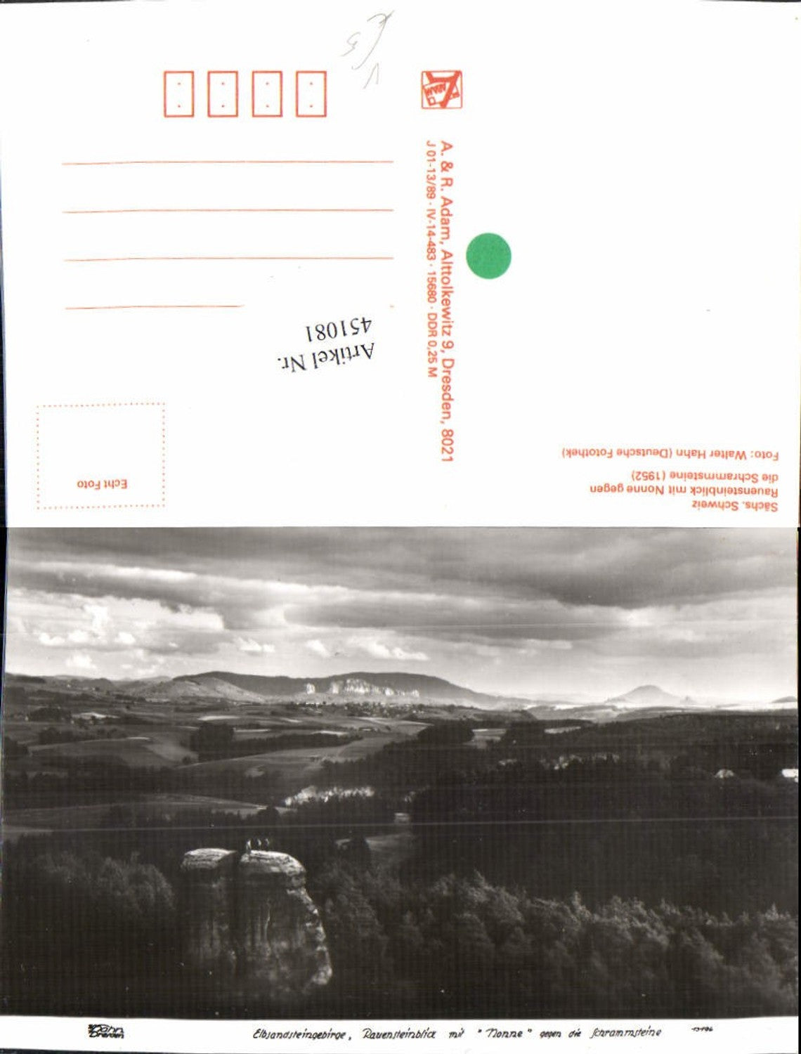 451081,Fotokunst Walter Hahn 13196 Elbsandstein Ravensteinblick Felsen