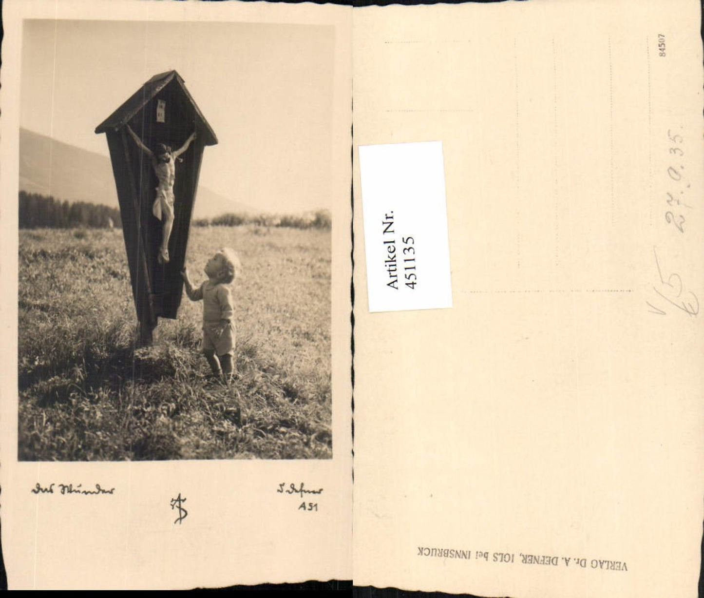 451135,Fotokunst Dr. Defner A51 Der Stündner Bub Wegkreuz