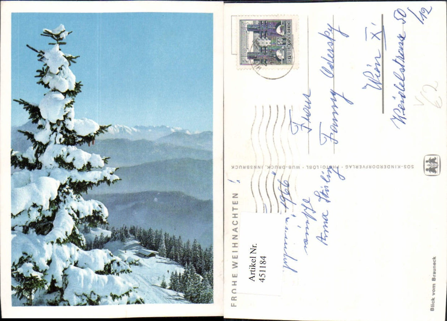 451184,SOS-Kinderdorf Blick vom Brauneck Bergkulisse Winterbild