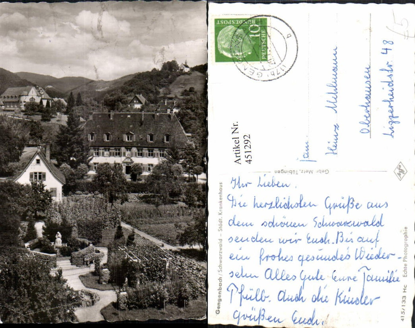 451292,Gengenbach im Schwarzwald Krankenhaus