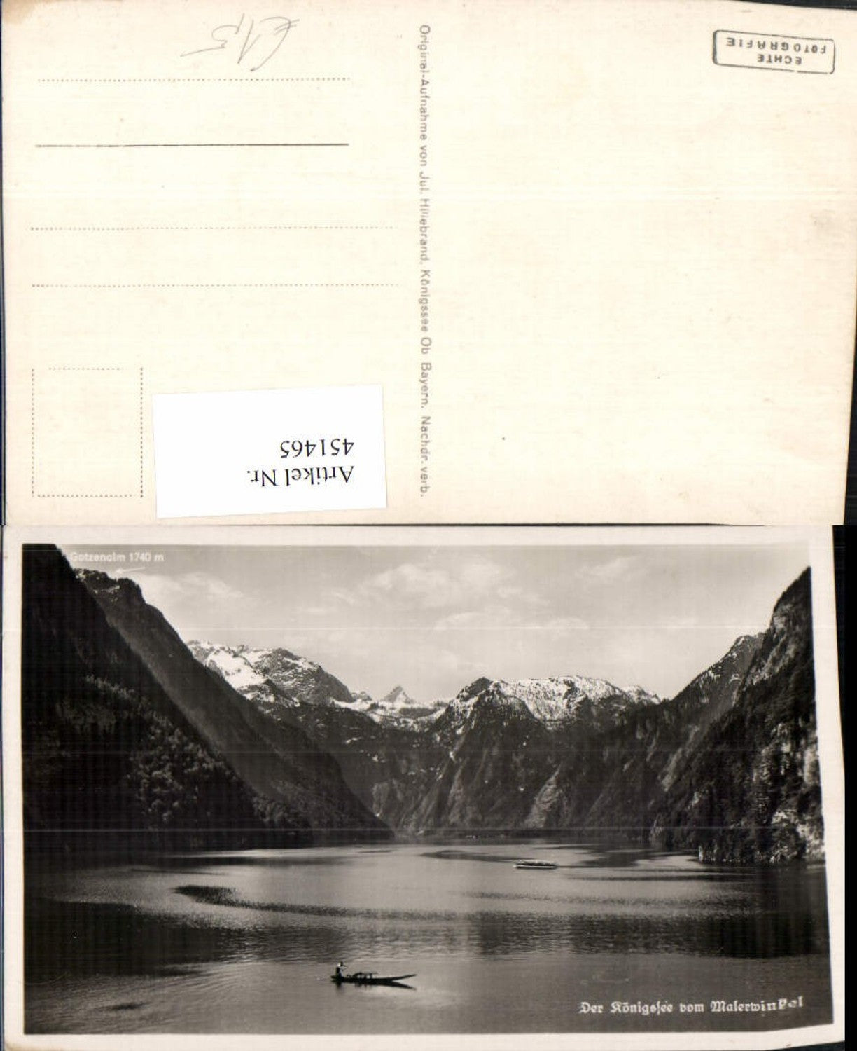 451465,Königssee See b. Schönau Bergkulisse