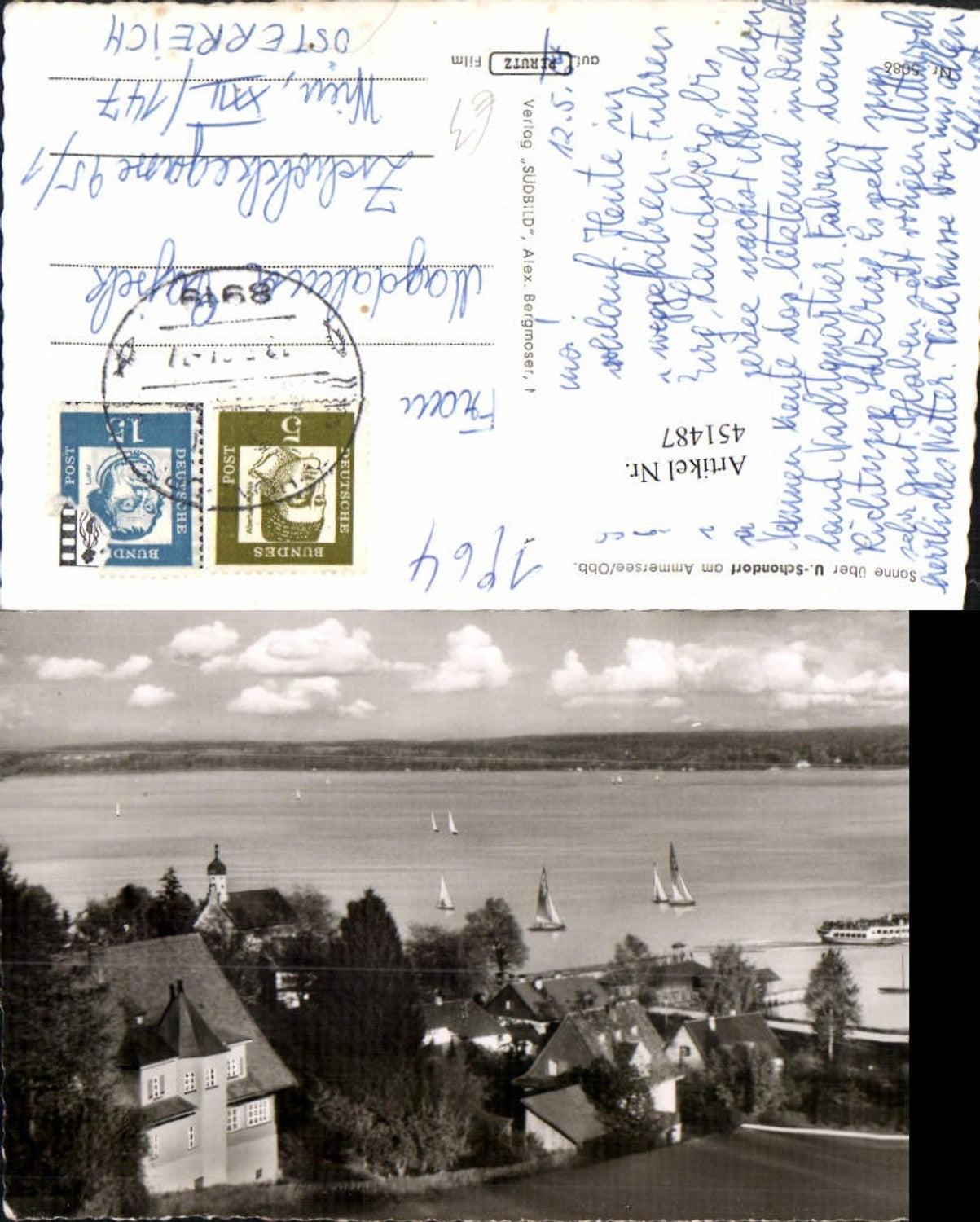 451487,Unterschondorf am Ammersee Teilansicht Boote
