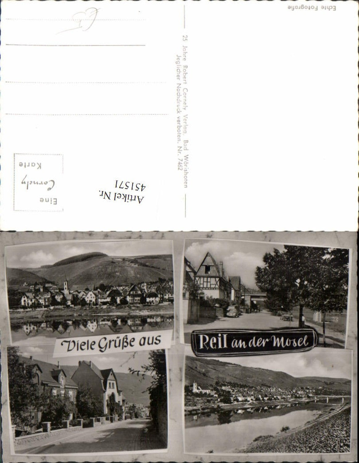 451571,Reil an d. Mosel Totale Straßenansicht Mehrbildkarte
