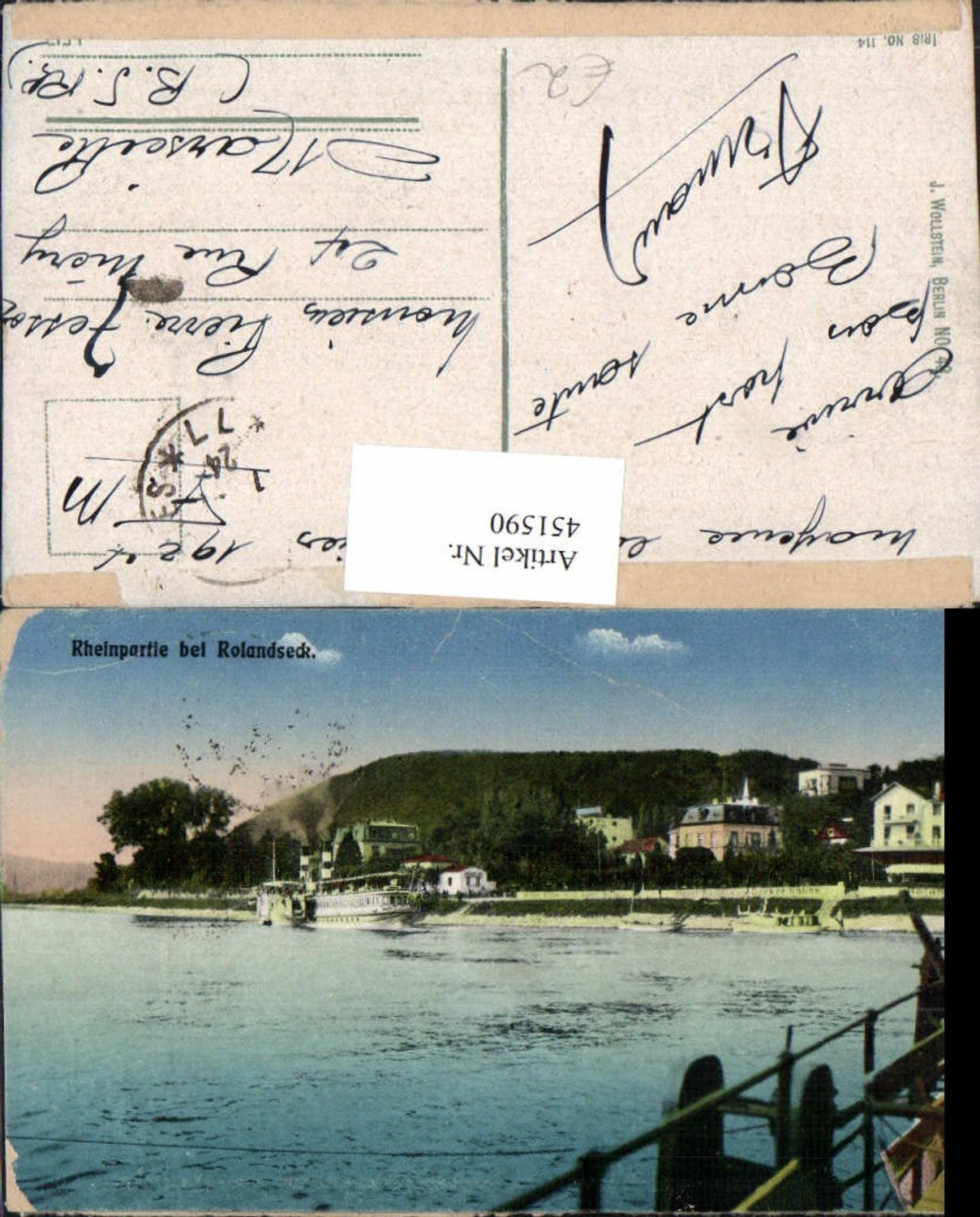 451590,Rheinpartie b. Rolandseck Anlegestelle Dampfer