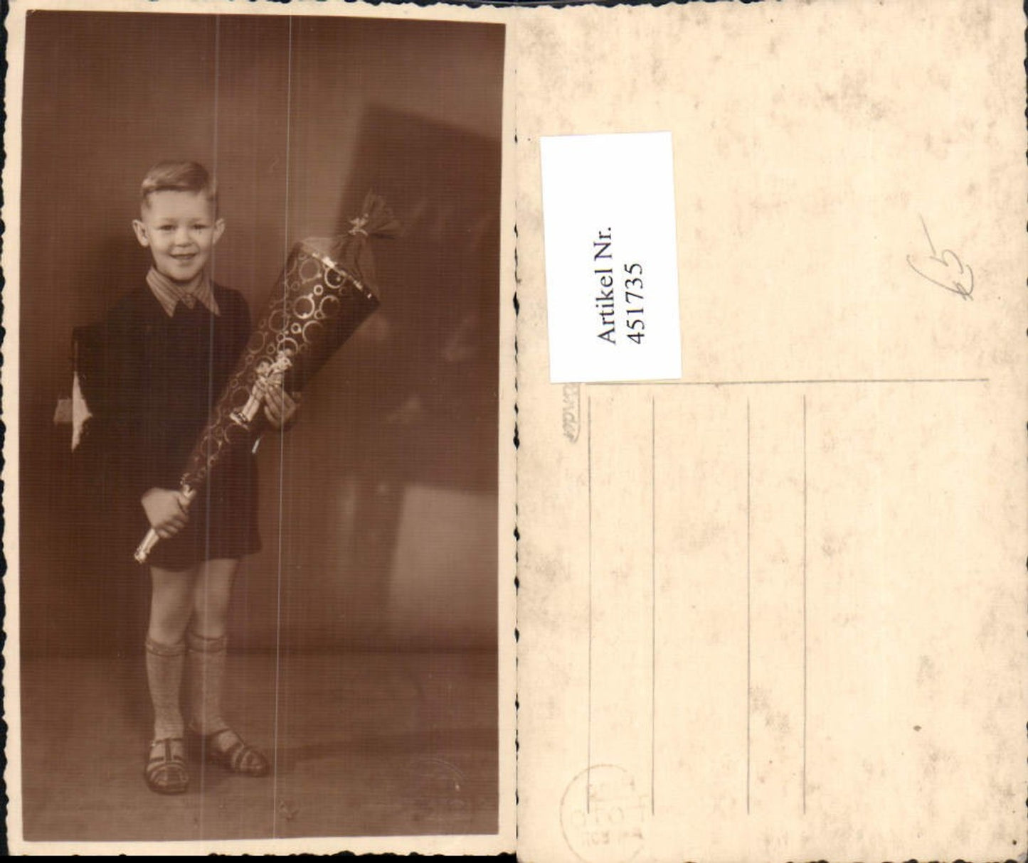 451735, Photo AK First day of school Enrollment Boy School cone