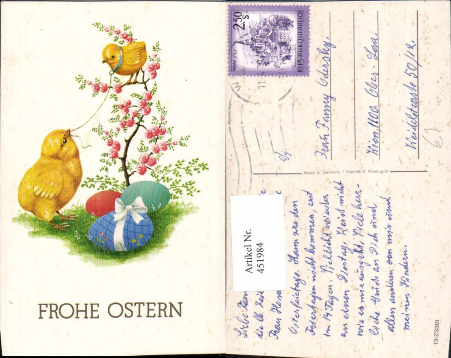 451984, Artist AK Easter Chicks Easter Eggs Eggs Flowers