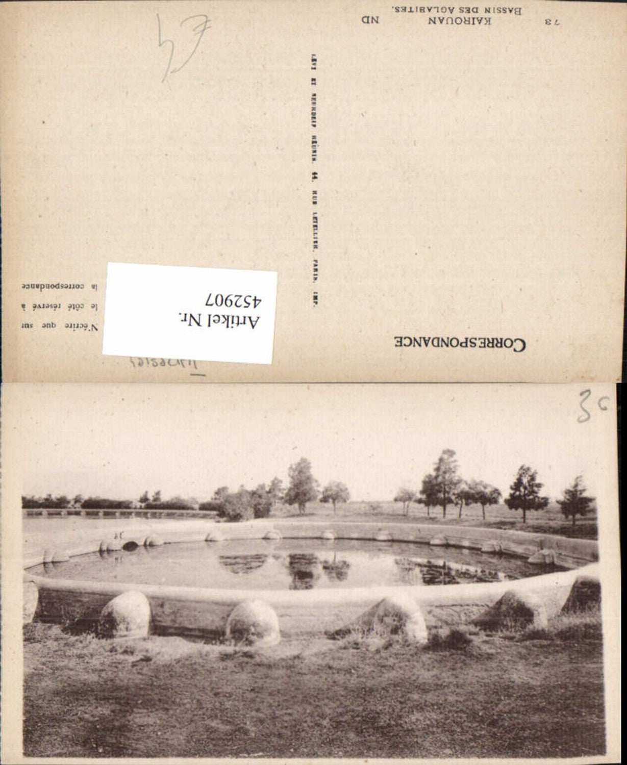 452907,Tunisia Kairouan Bassin des Aglabites Wasserbecken