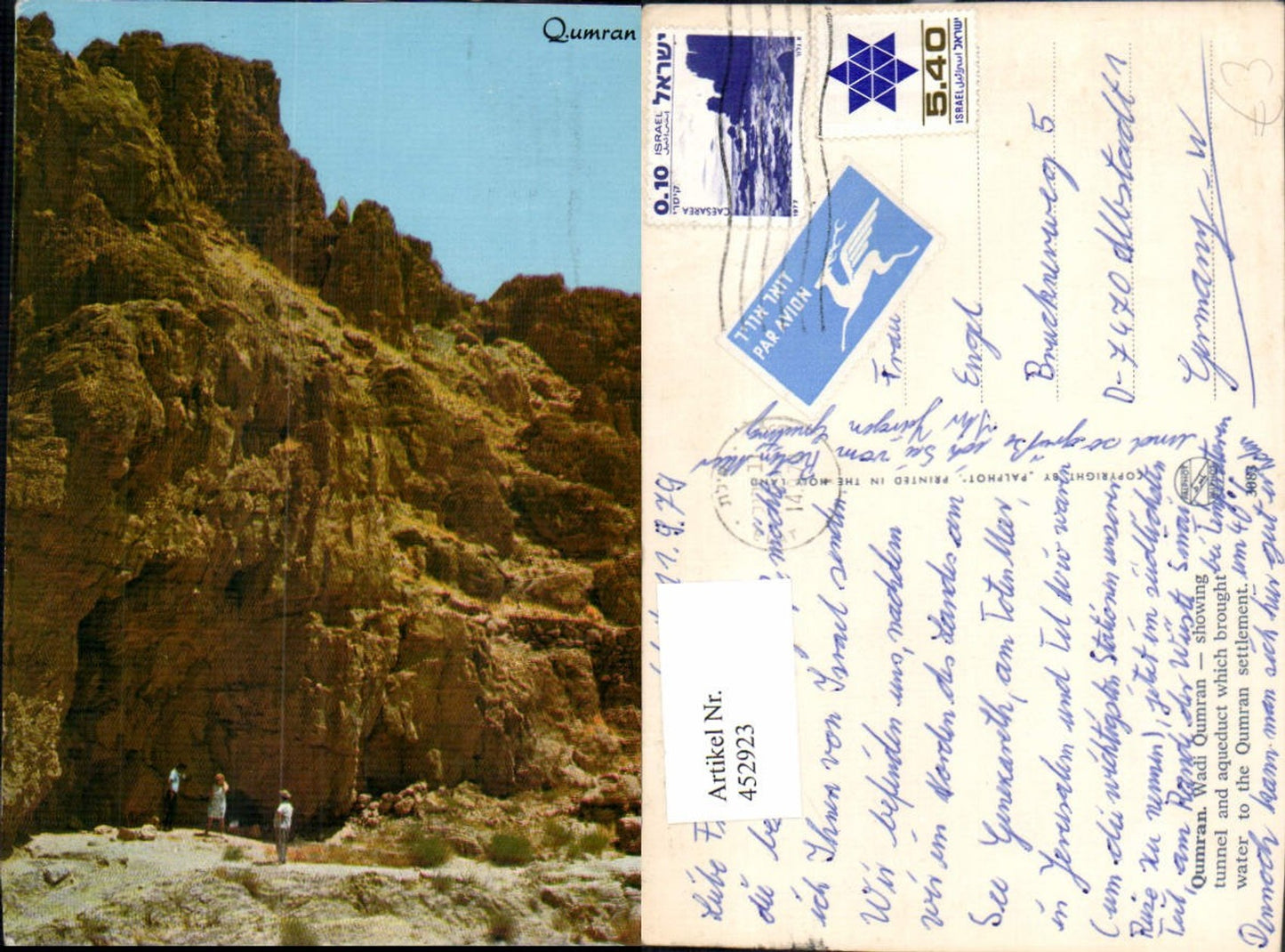 452923,Israel Qumran Wadi Qumran Tunnel and aqueduct Aquädukt