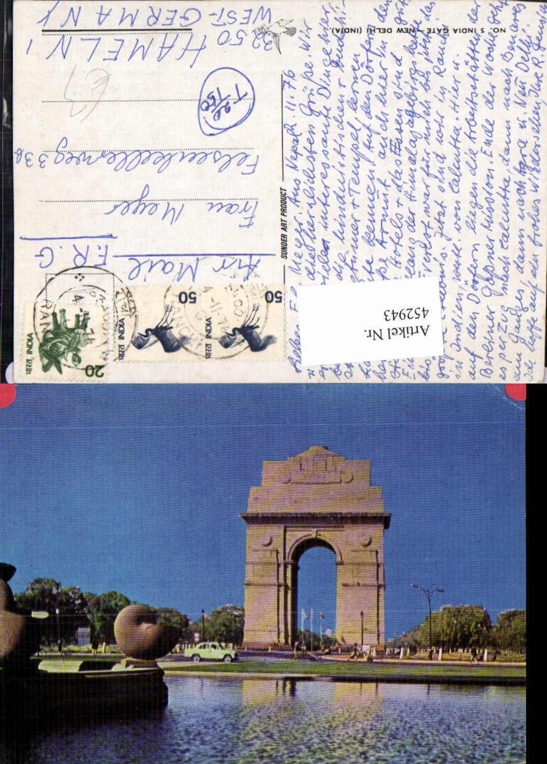 452943,India New Delhi Neu-Delhi India Gate Tor