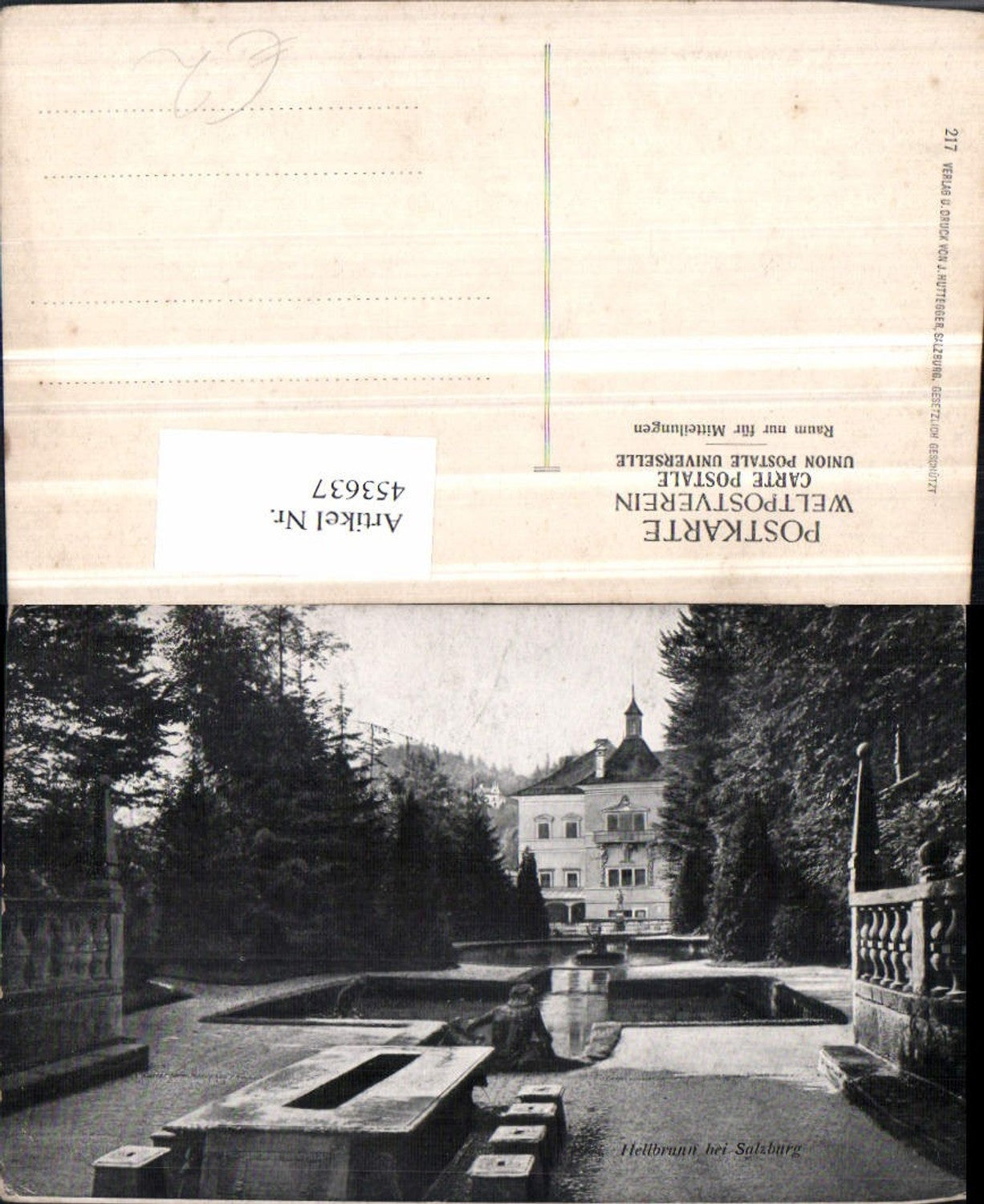 453637,Salzburg Hellbrunn Schloss Wasserbecken