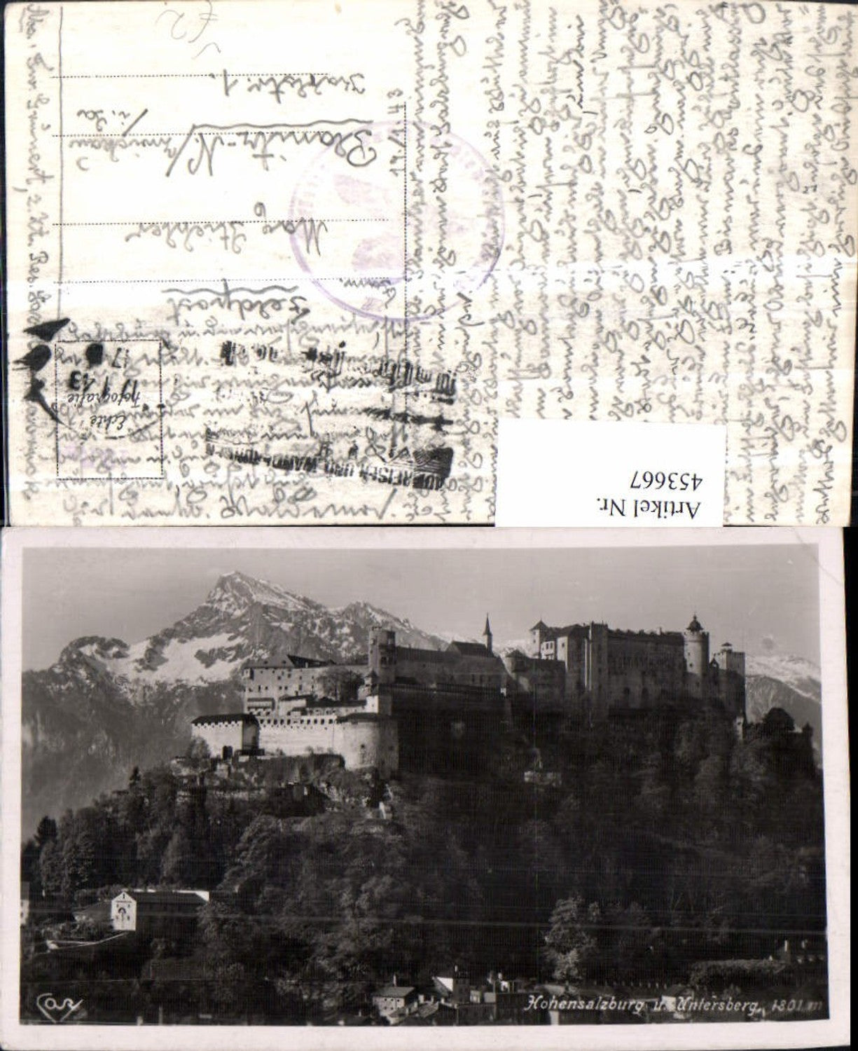 453667,Salzburg Festung Hohensalzburg u. Untersberg Bergkulisse pub Cosy