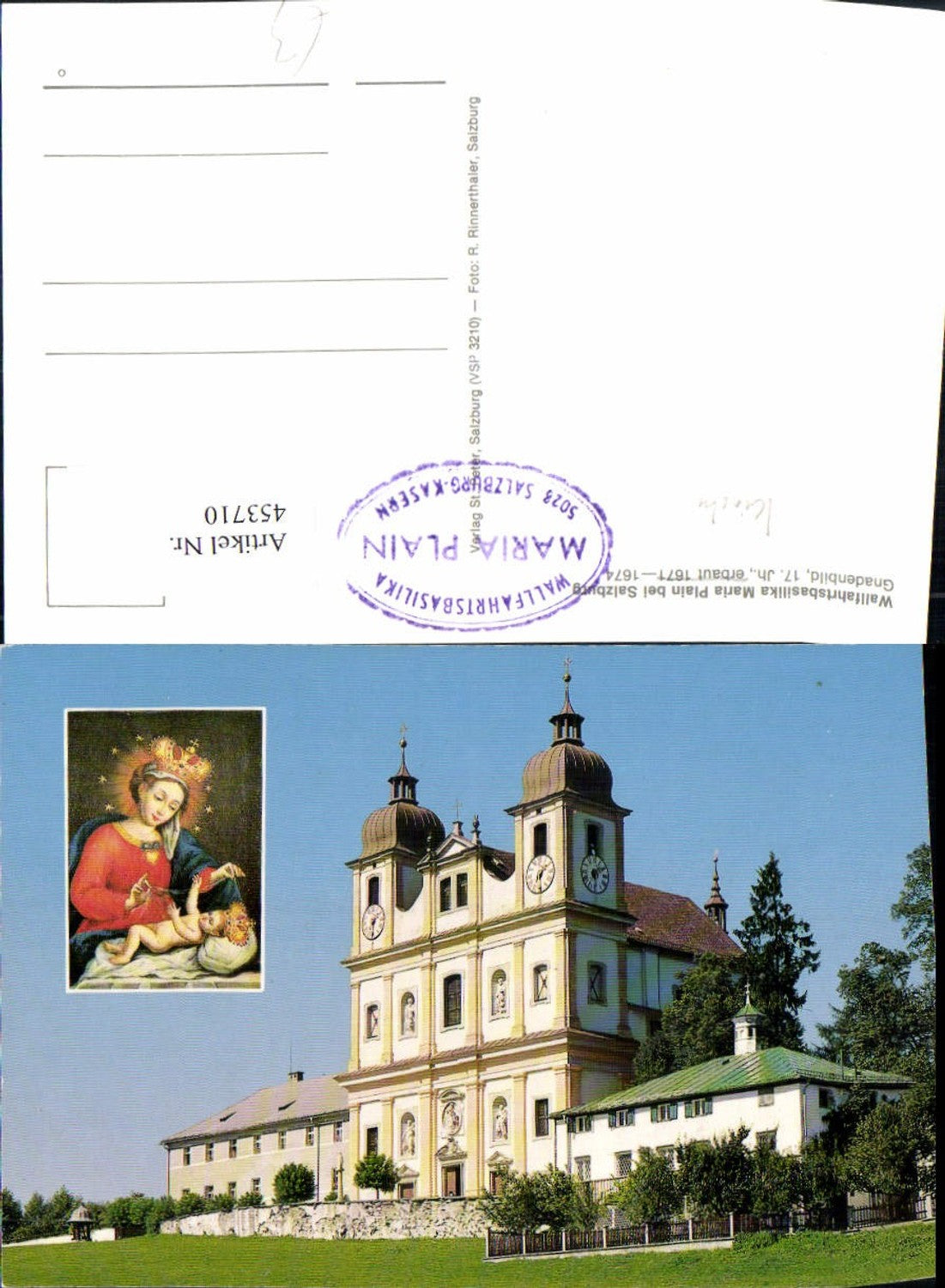 453710,Maria Plain b. Salzburg Wallfahrtsbasilika Kirche Gnadenbild