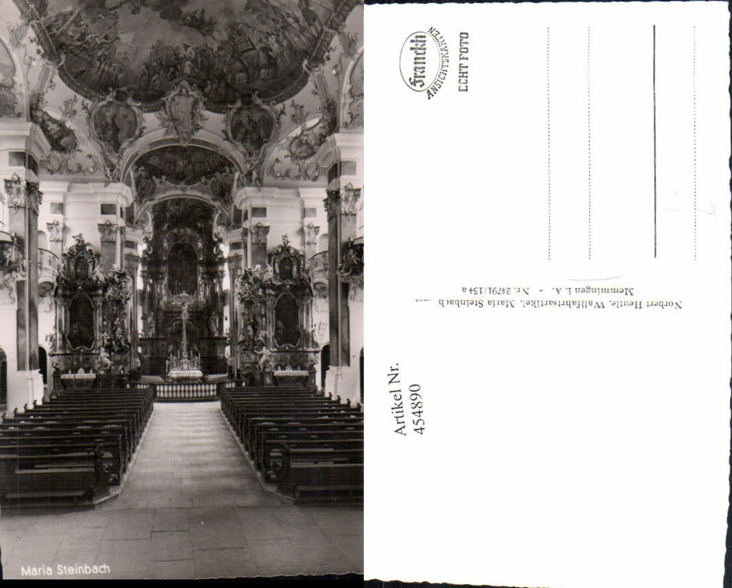 454890, Maria Steinbach near Memmingen, Church interior view