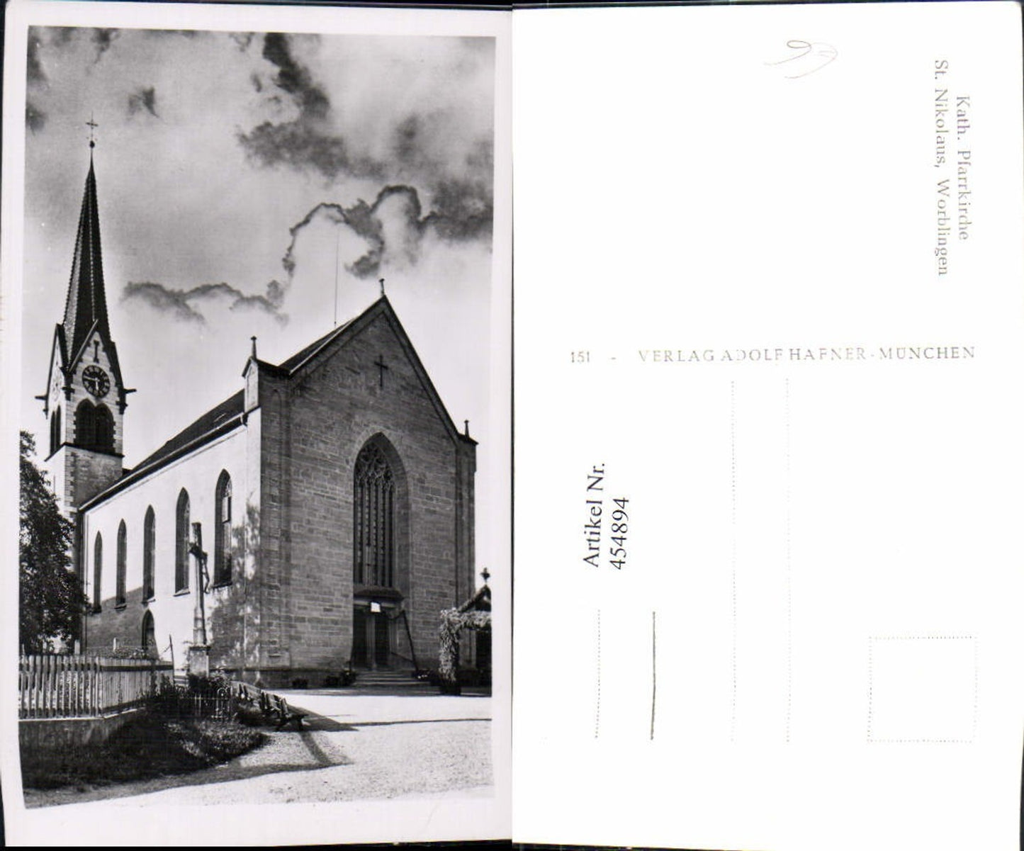 454894,Worblingen Pfarrkirche Kirche St. Nikolaus