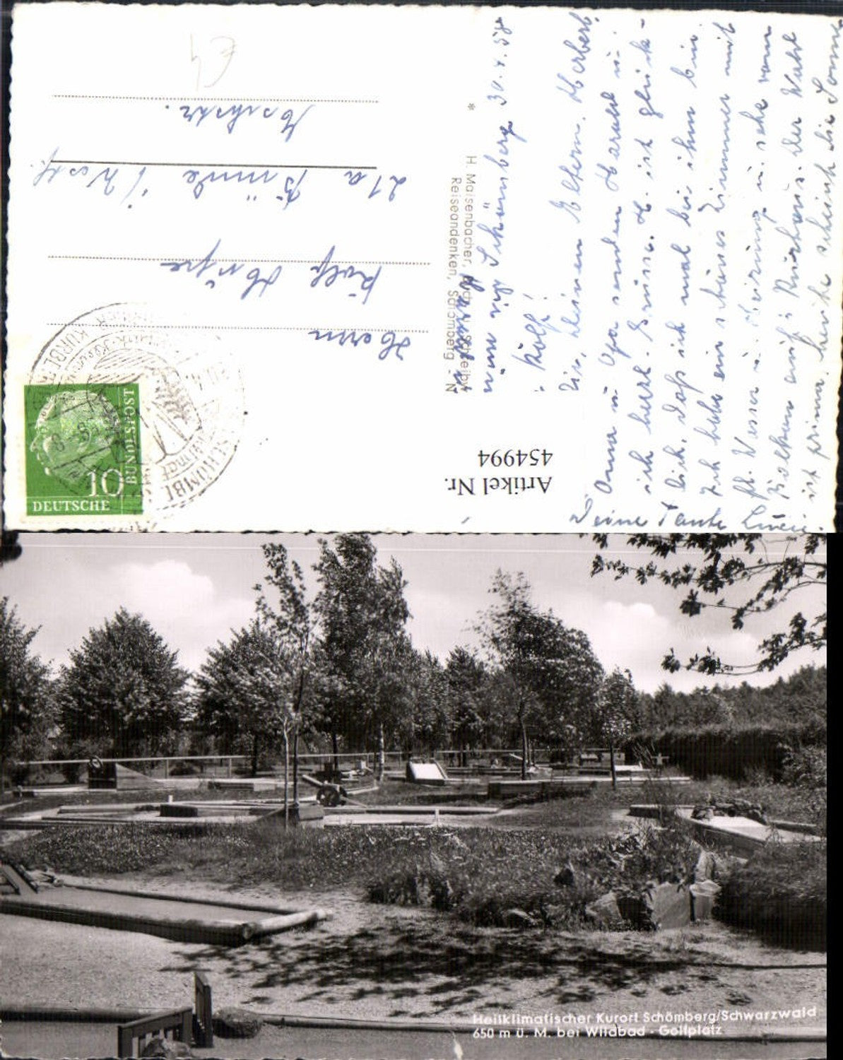 454994,Schömberg im Schwarzwald b. Wildbad Golfplatz Minigolf