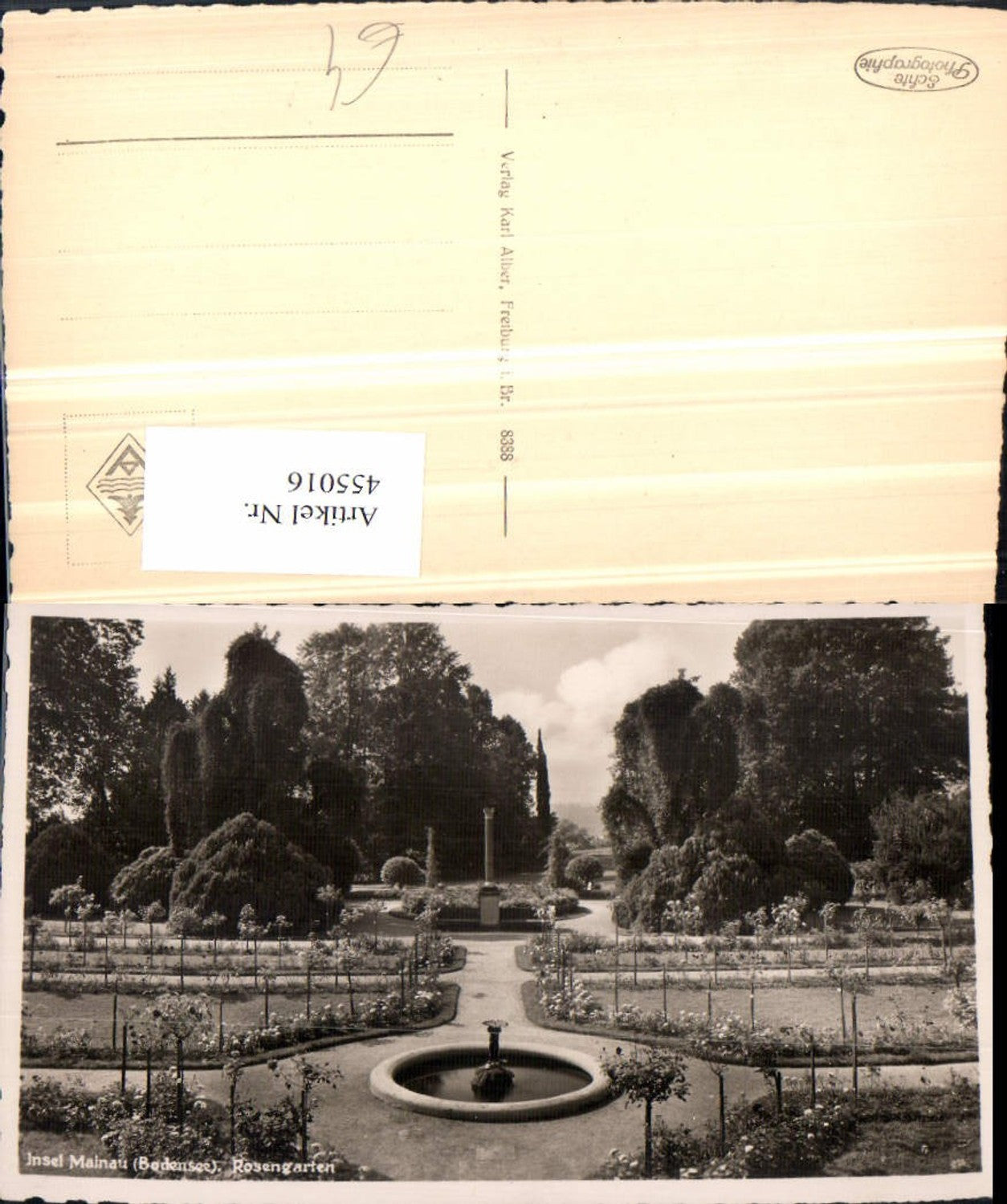 455016, Mainau Island in Lake Constance, Rose Garden Fountain