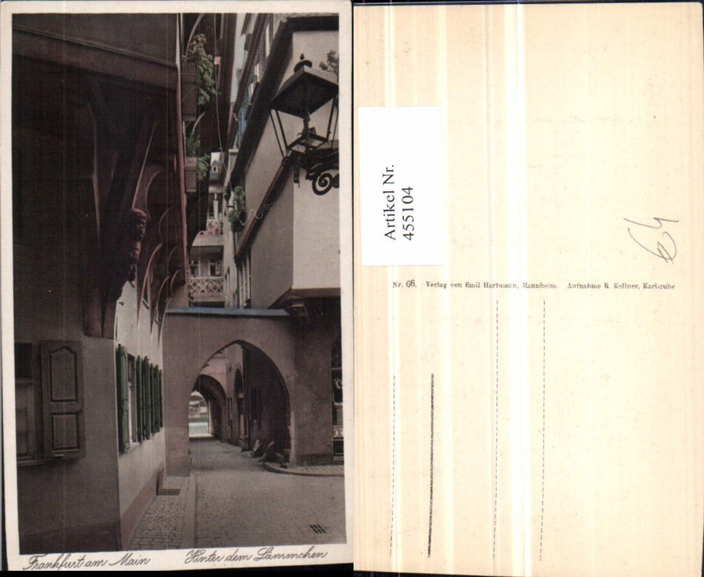 455104,Frankfurt am Main Hinter dem Lämmchen Gasse