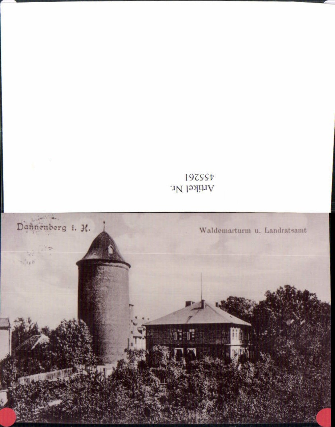 455261,Repro Foto Dannenberg Waldemarturm u. Landratsamt