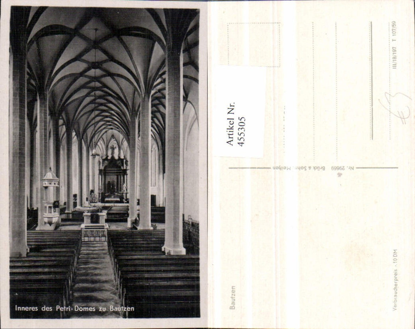 455305,Bautzen Petri-Dom Kirche Innenansicht