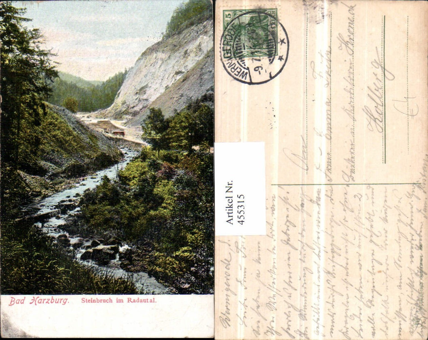 455315,Bad Harzburg Steinbruch im Radautal Landschaft