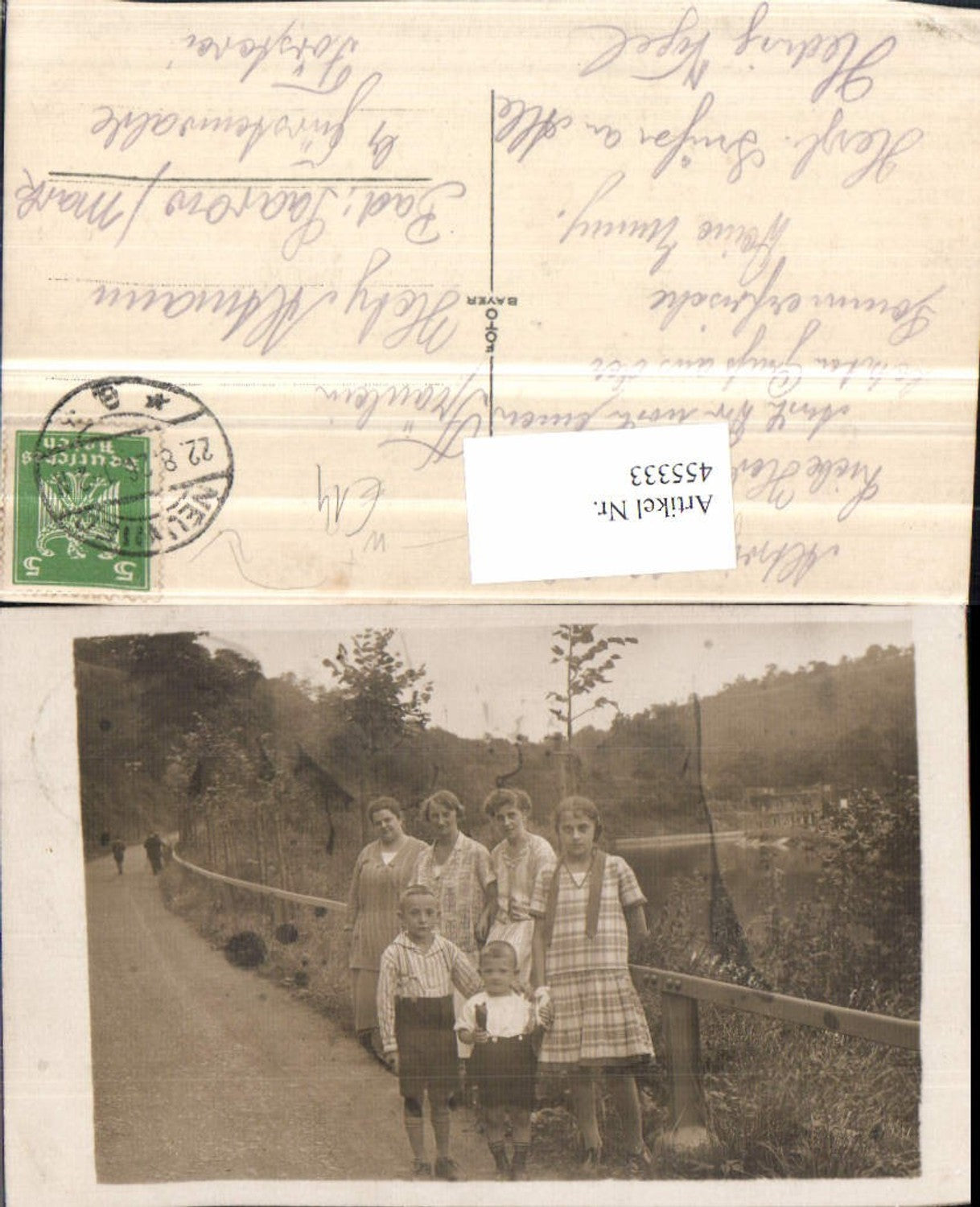 455333,Foto AK Neuwied Altwied Personen Kinder Wegpartie