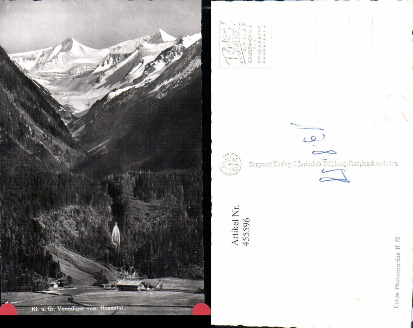 455596,Klein- u. Großvenediger vom Rosental b. Neukirchen Bergkulisse