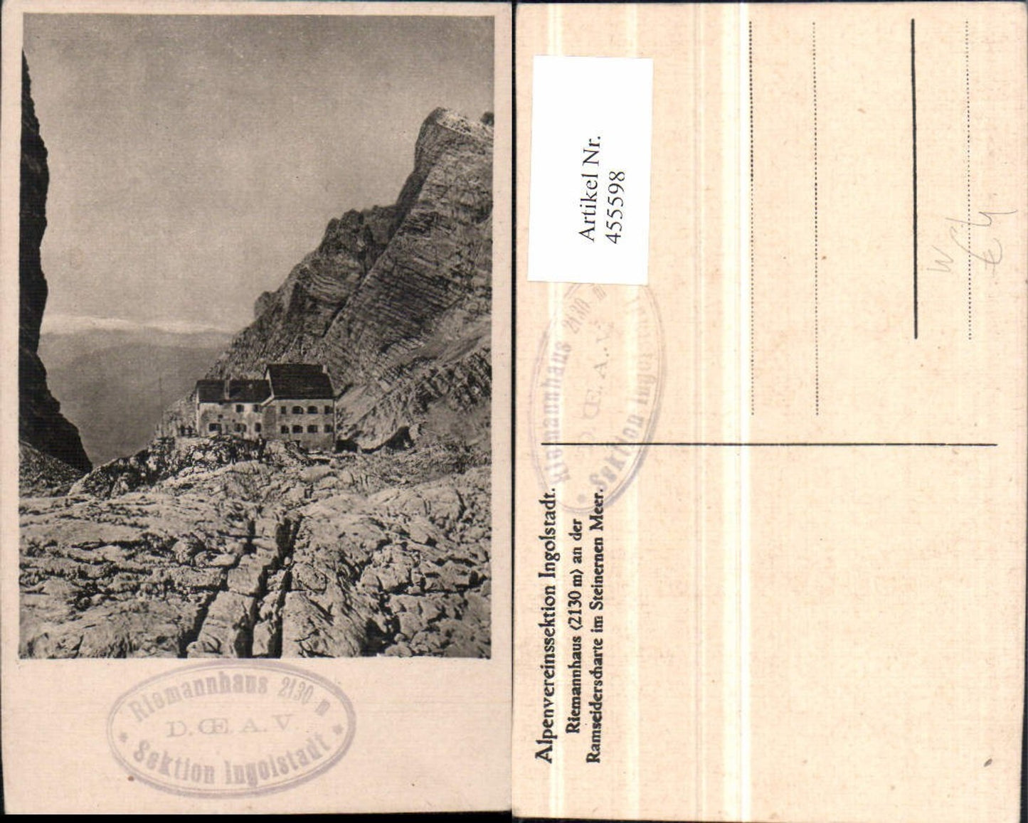 455598,Riemannhaus Berghütte b. Maria Alm am Steinernen Meer