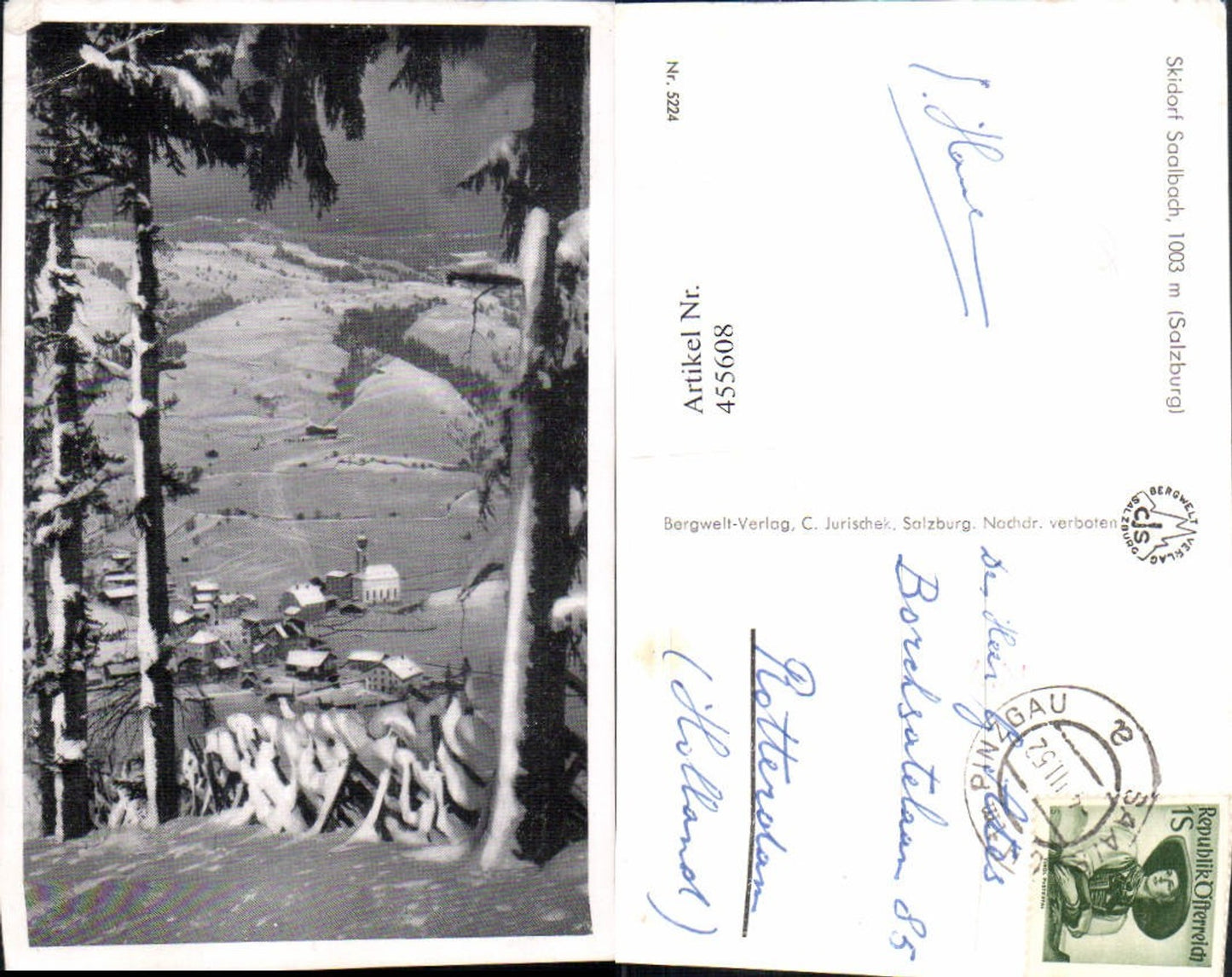 455608,Saalbach Totale Winterbild