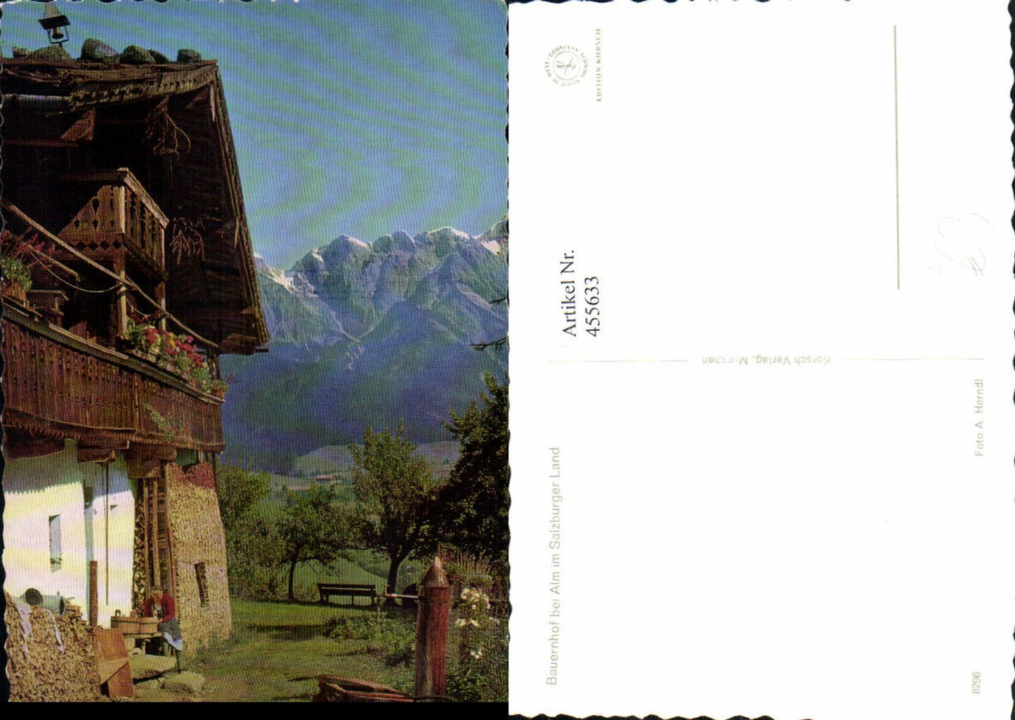 455633,Bauernhof b. Maria Alm am Steinernen Meer Bergkulisse