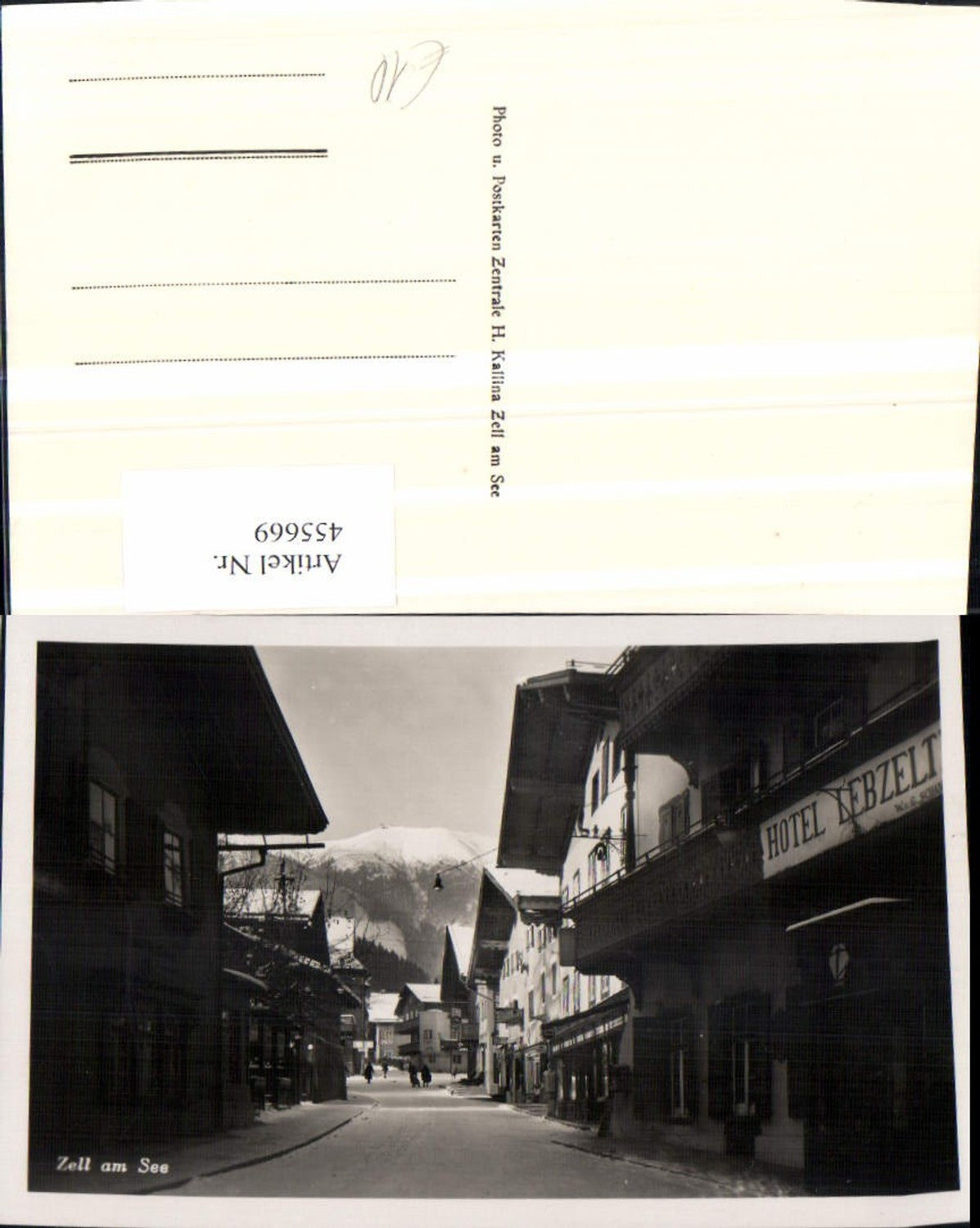 455669,Zell am See Straßenansicht Hotel Lebzelter